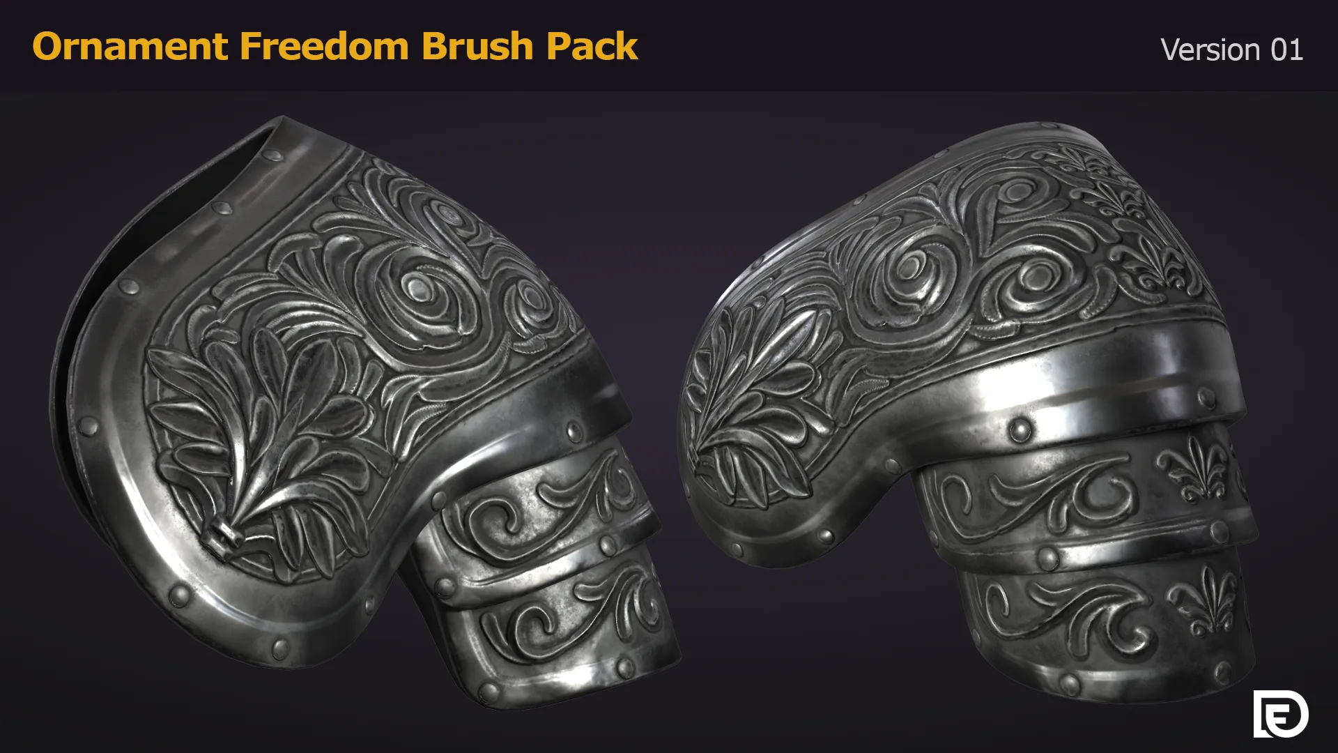 Ornament Freedom Brush Pack - Substance Painter