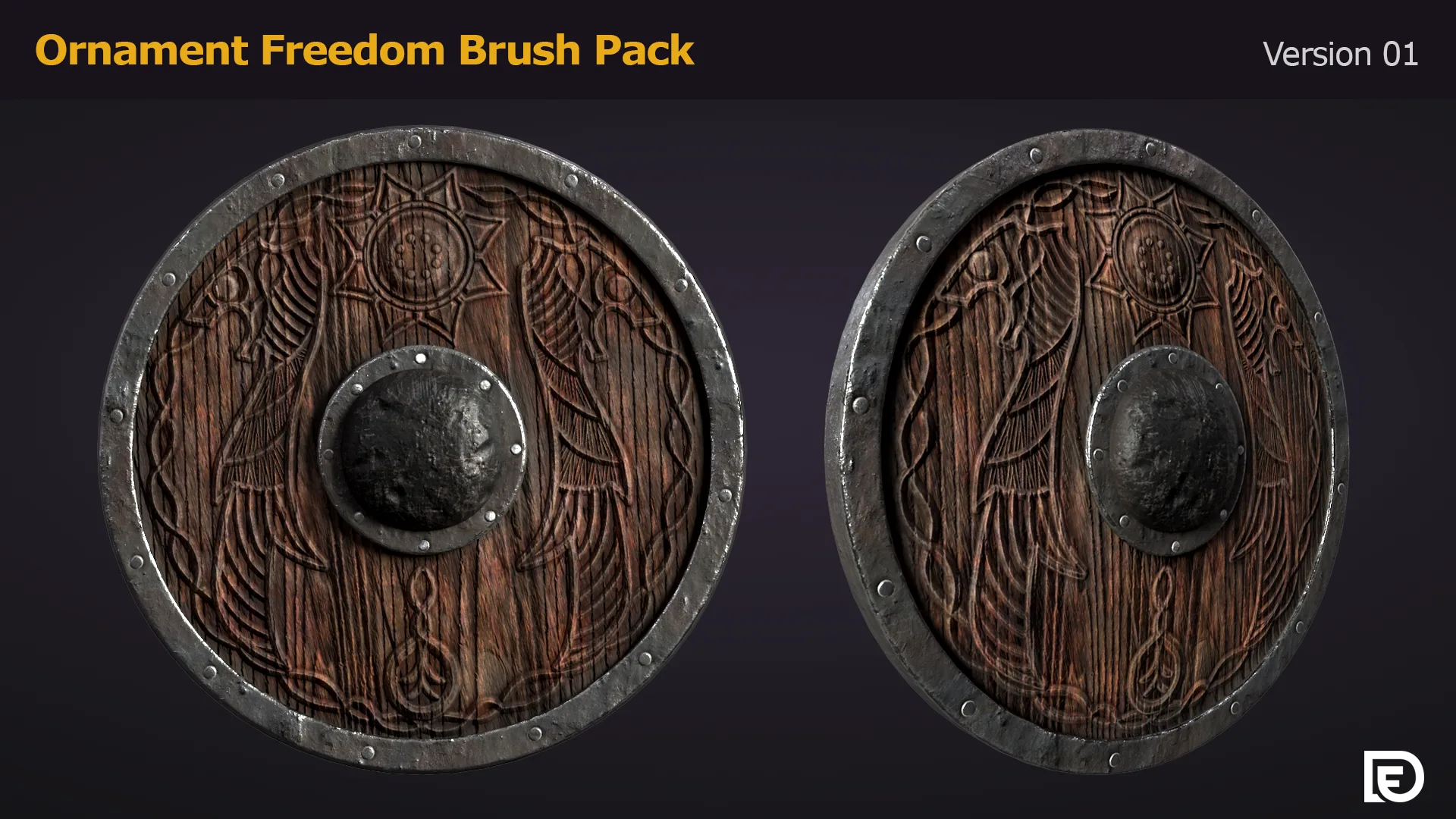 Ornament Freedom Brush Pack - Substance Painter