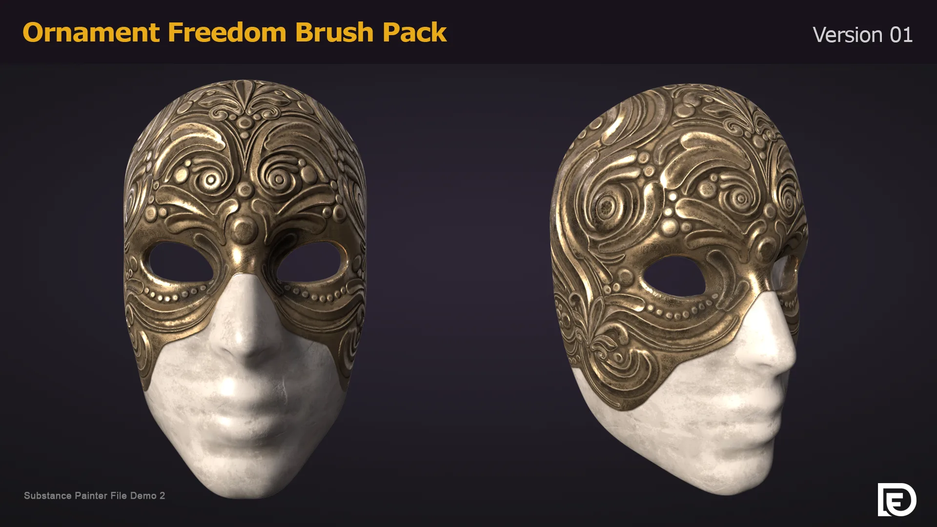 Ornament Freedom Brush Pack - Substance Painter