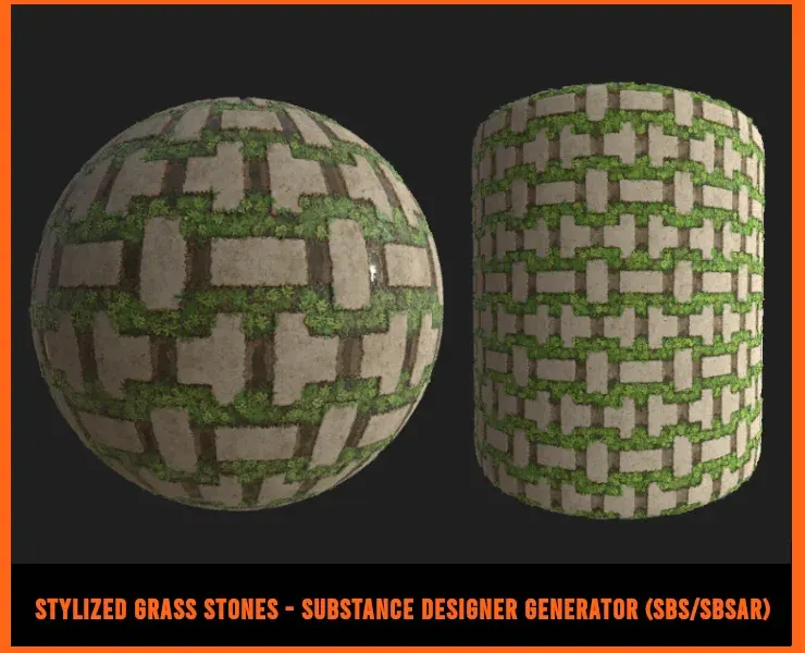 Stylized Grass Stones Generator - Personal/Studio License