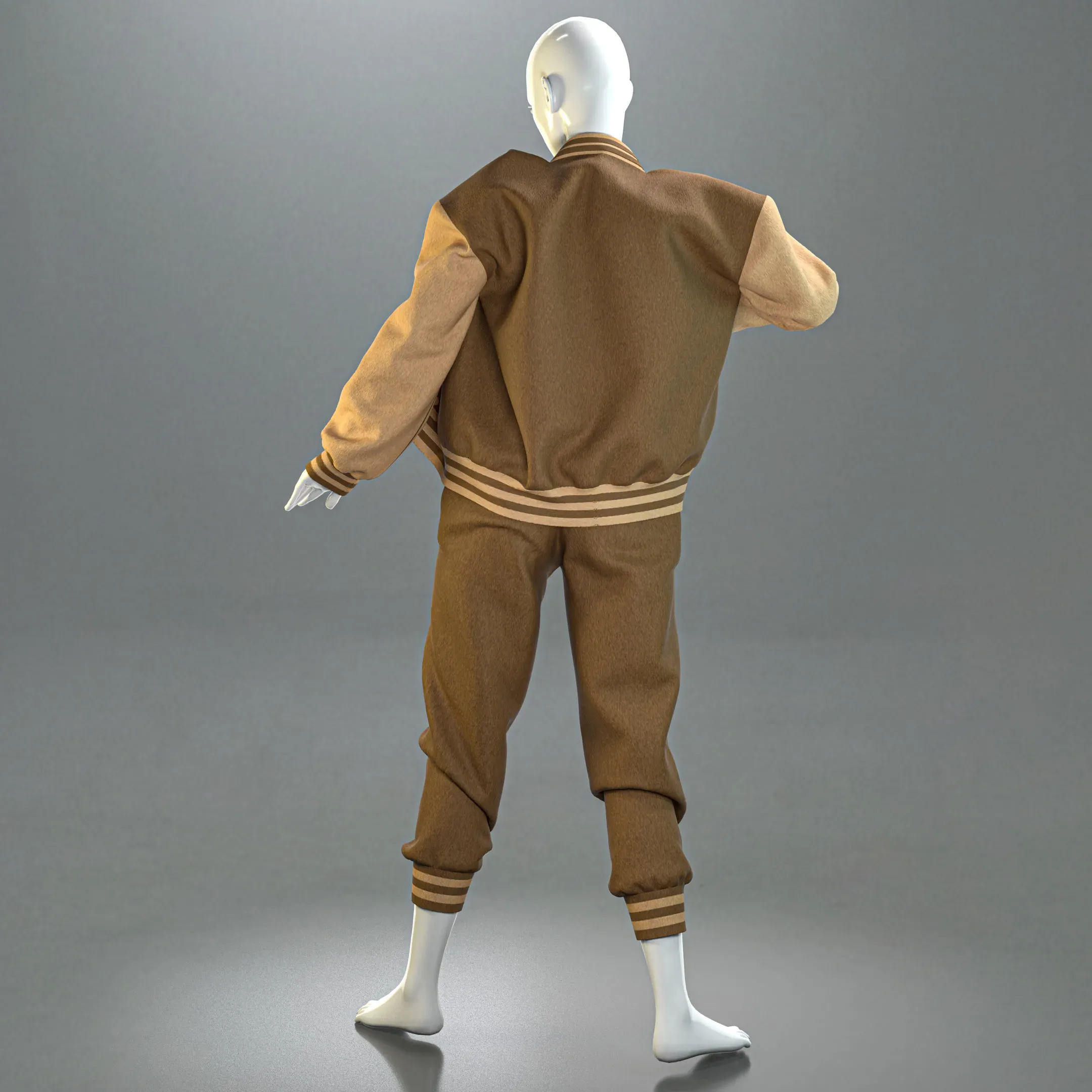 Oversized Bomber Jacket (Marvelous Designer & Clo3d & FBX & OBJ & Texture)