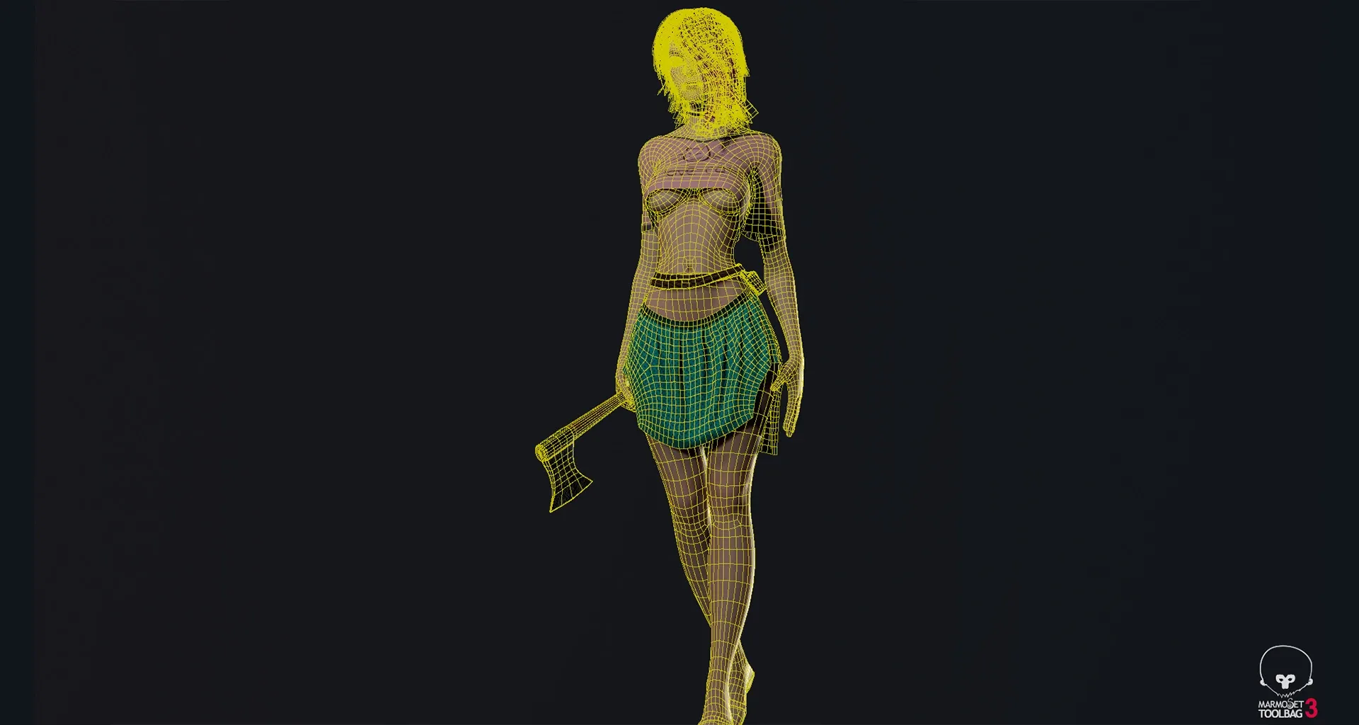 Survivor Girl 1 Low Poly Game Ready