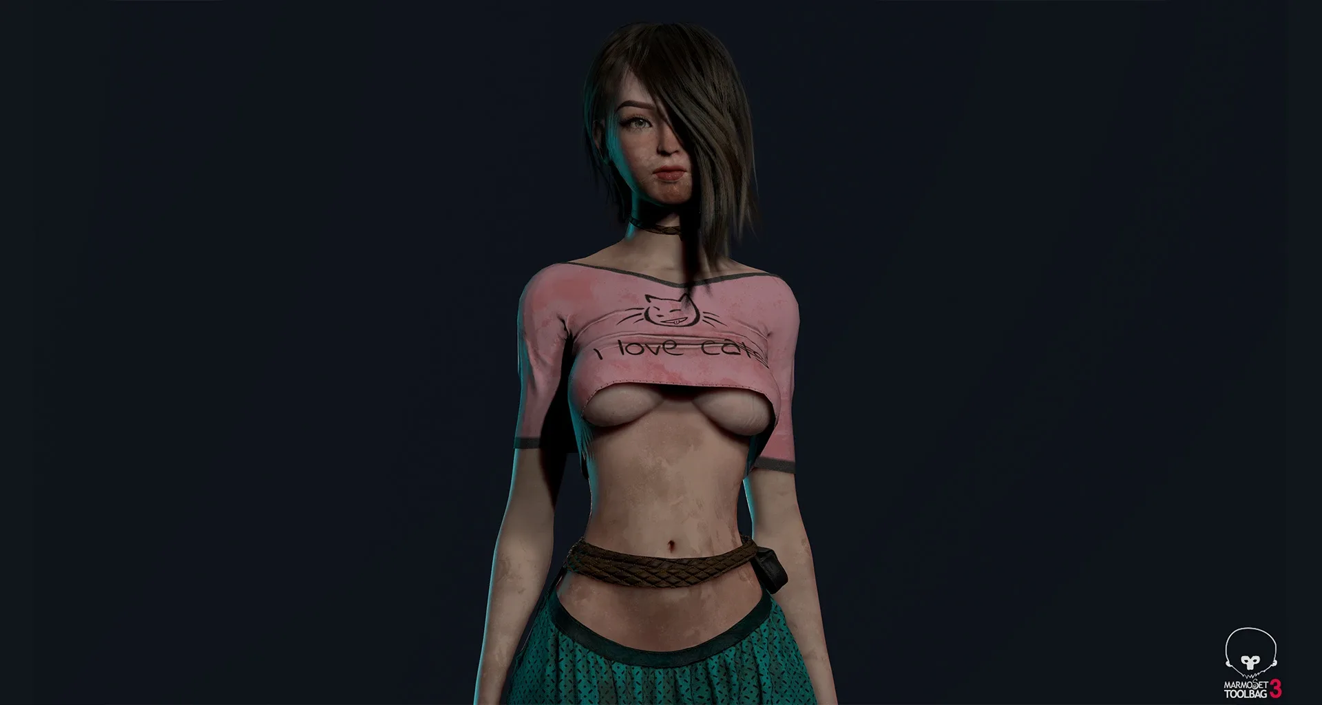 Survivor Girl 1 Low Poly Game Ready