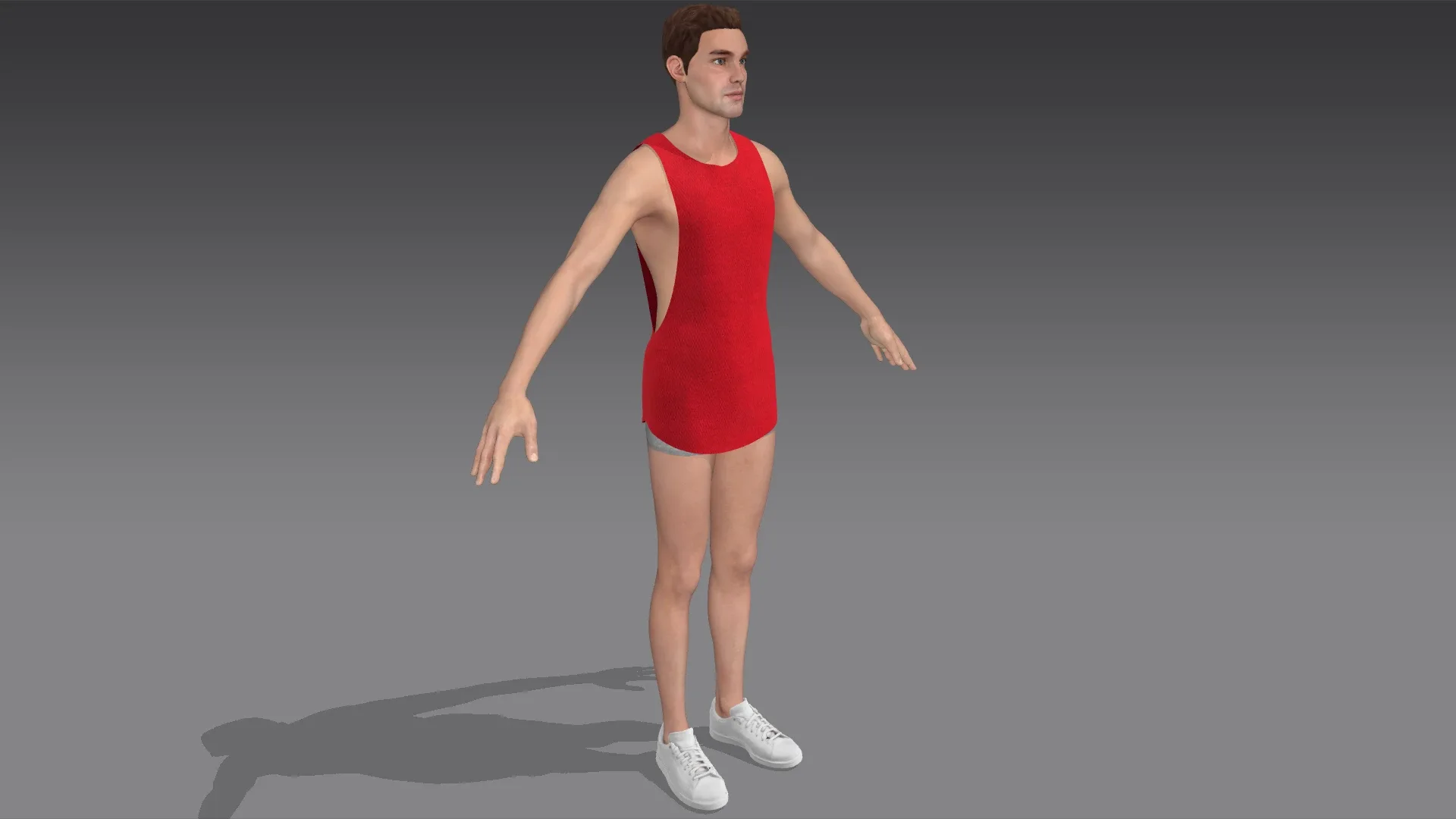 Men's Gym Tank Top (Marvelous Designer & Clo3d & FBX & OBJ & Texture)