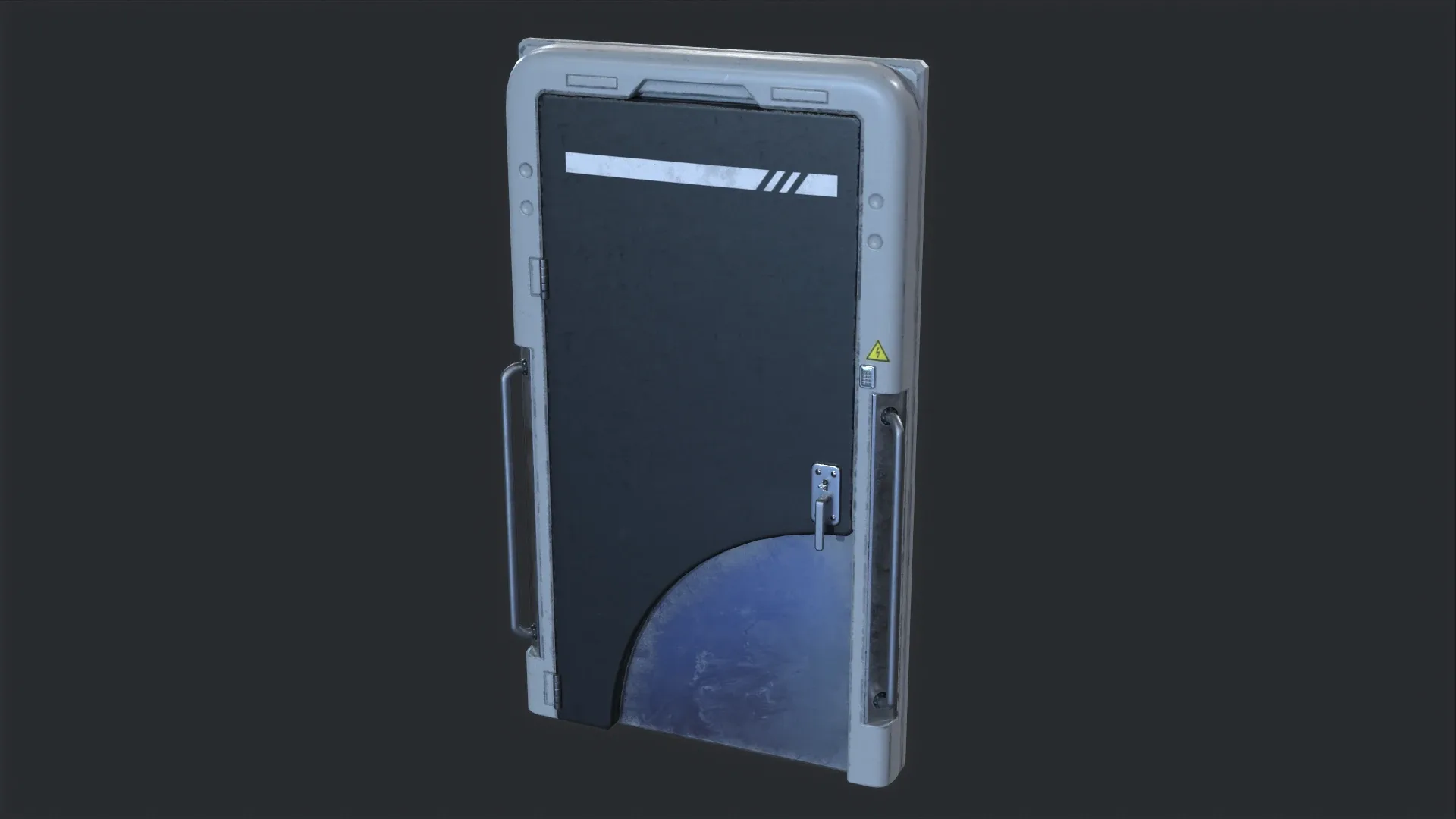 Futuristic Scifi Decoration Door -Game Ready- PBR