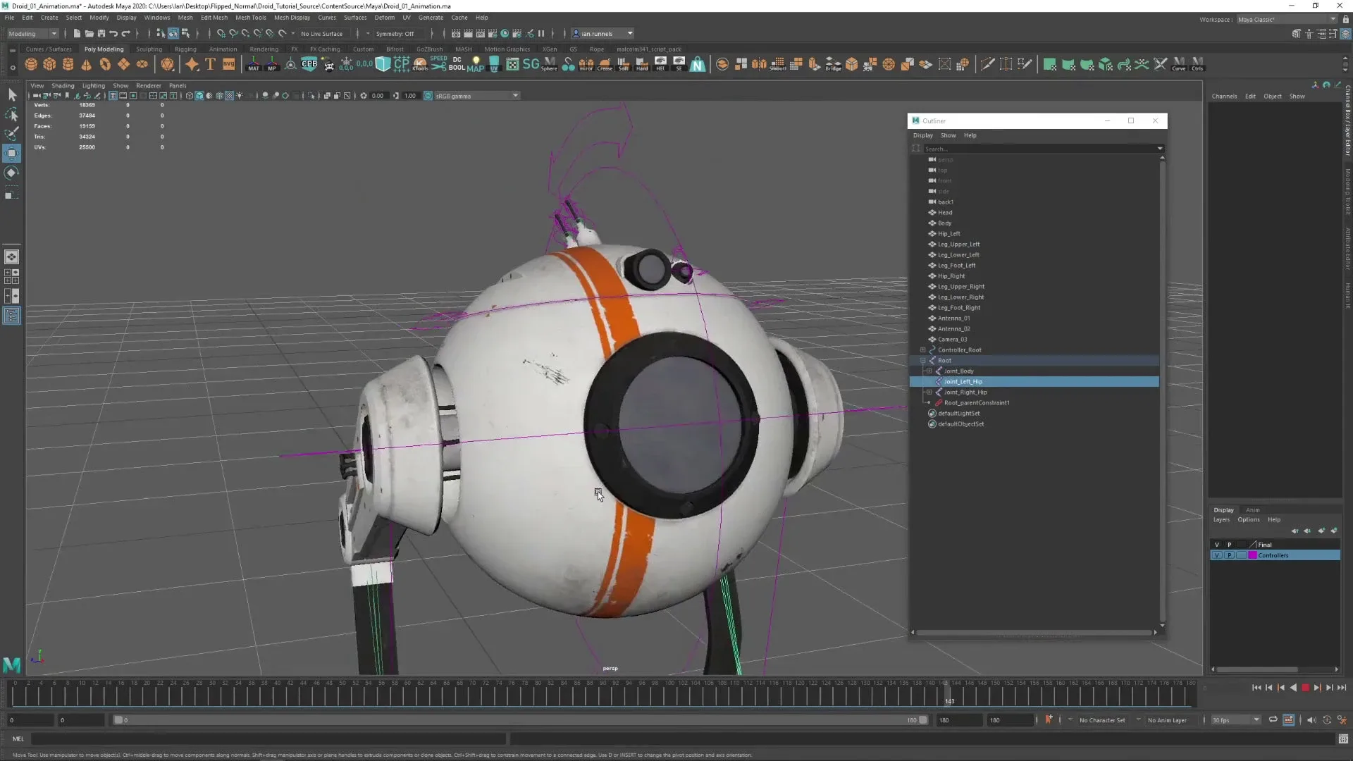 Creating a Droid for AAA Games