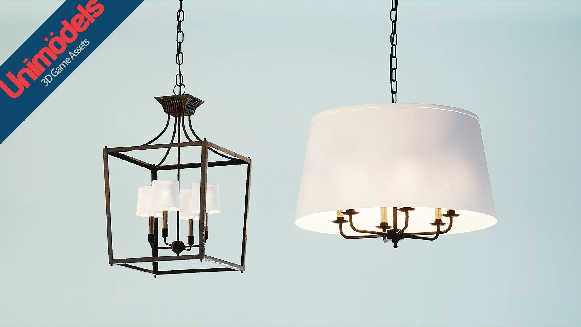 Rustic Pendant Lamps Vol. 2 for UE4