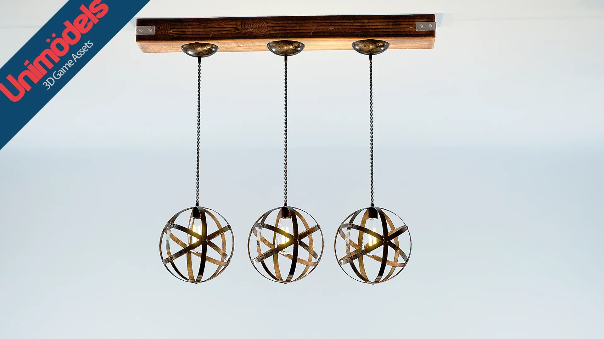 Rustic Pendant Lamps Vol. 1 for UE4