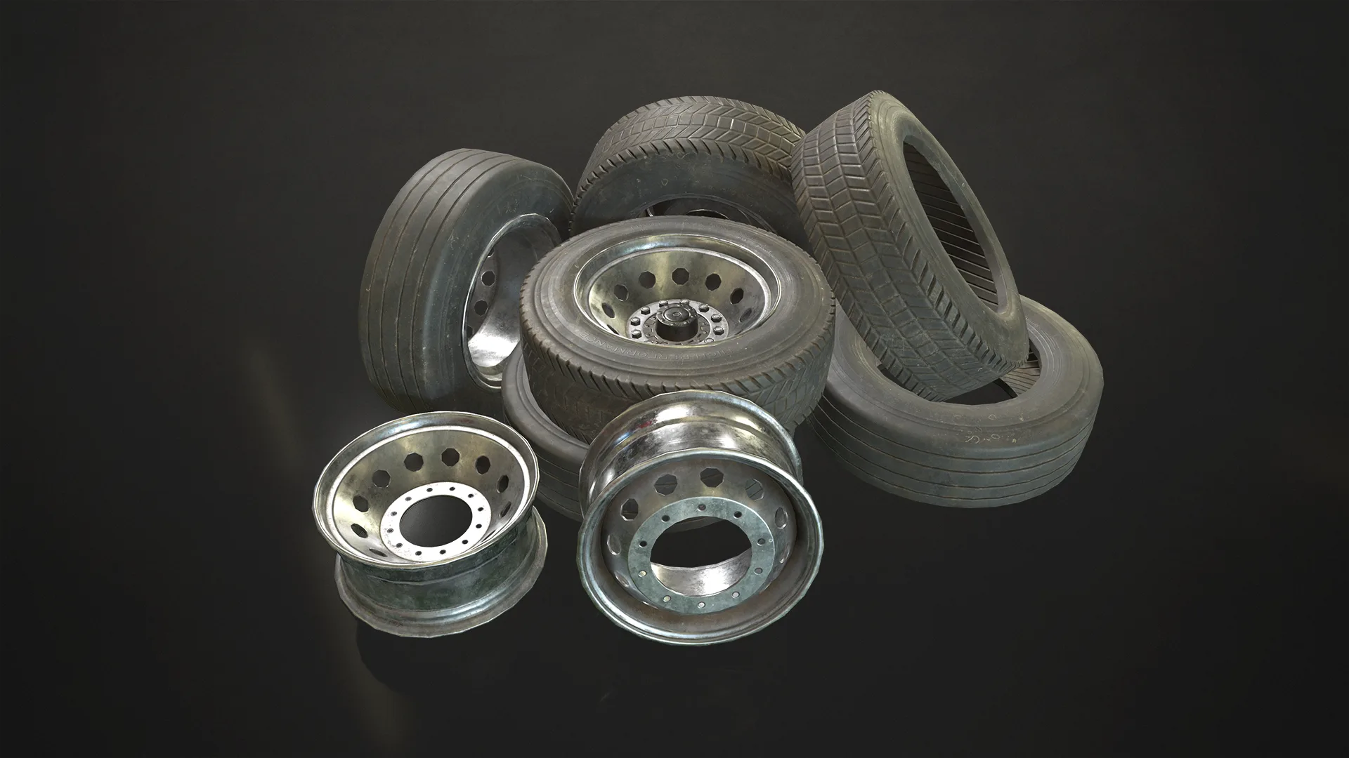 Truck Wheels Rims & Tires - Low - FlippedNormals