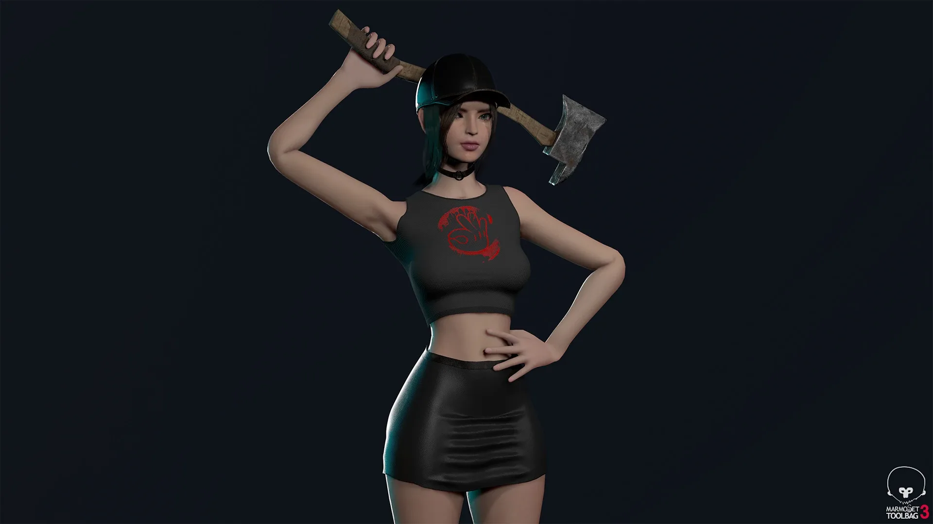 Survivor Girl 2 Low Poly Game Ready