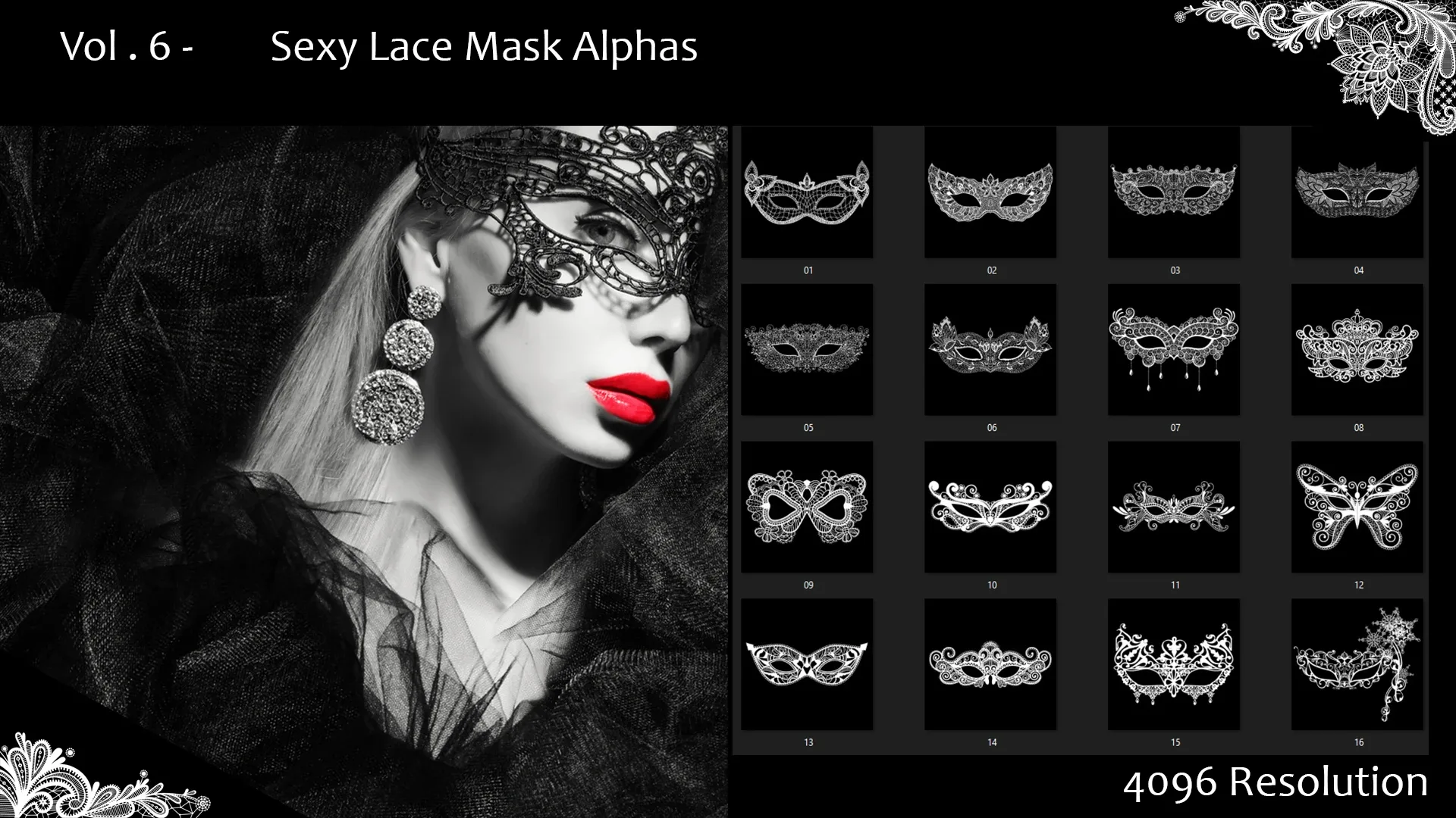 Vol. 6 - Sexy Lace Mask - Alphas