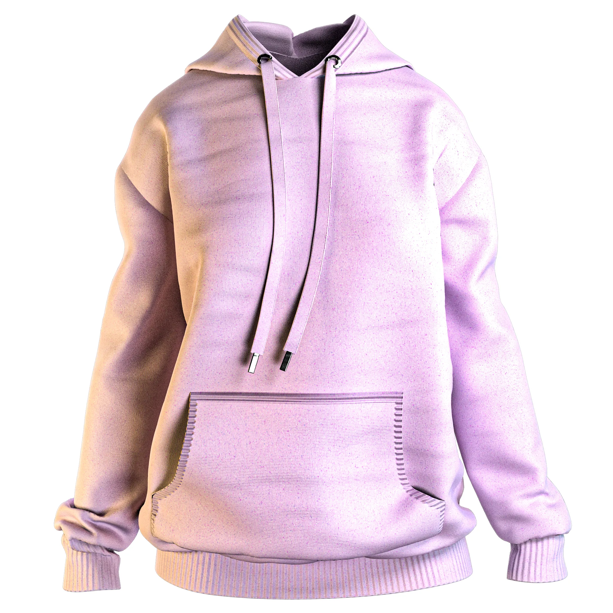 Hoodie & mom jeans (Marvelous Designer & Clo3d & FBX & OBJ & Texture)