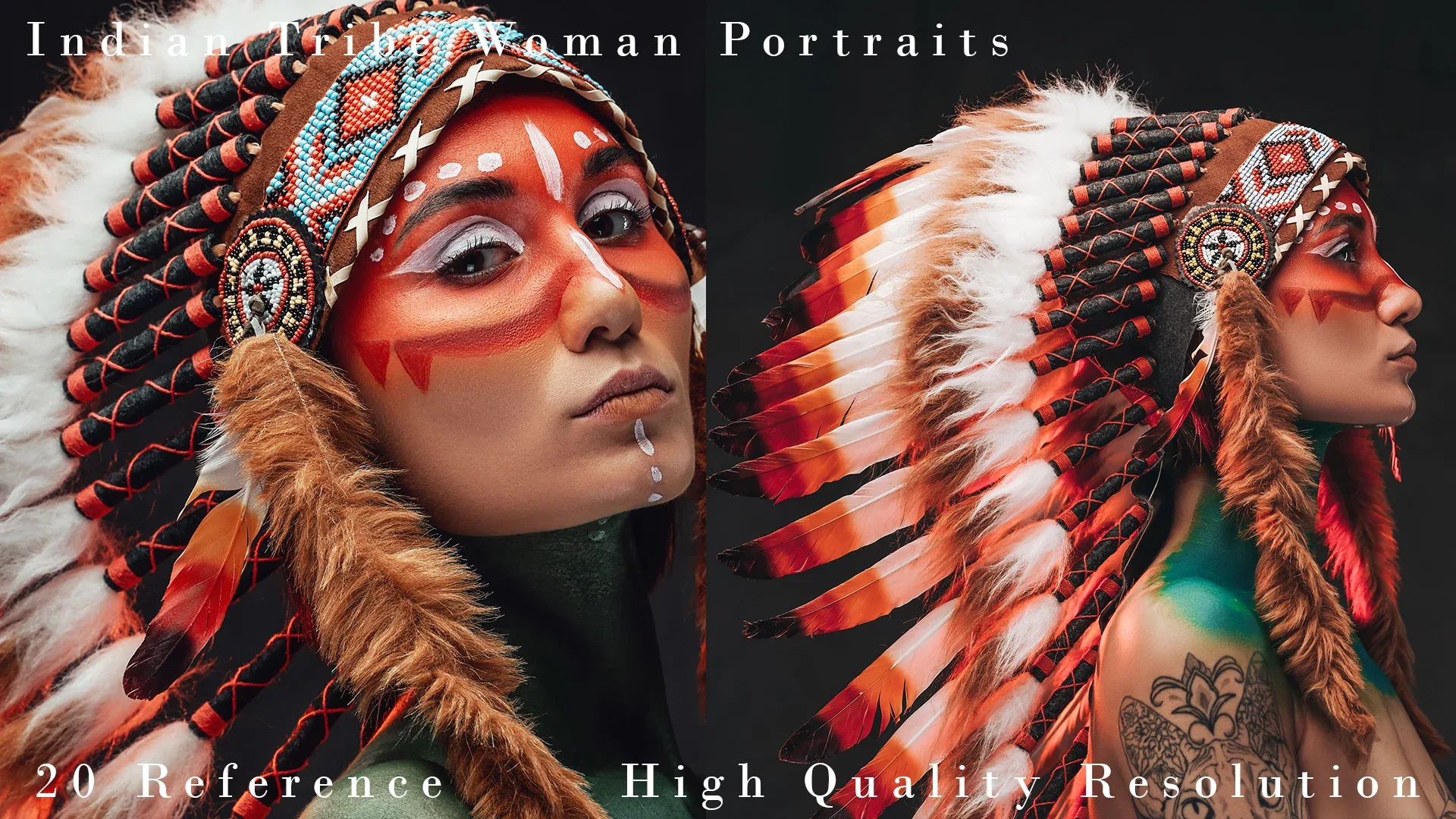 Indian Tribe Woman Portraits