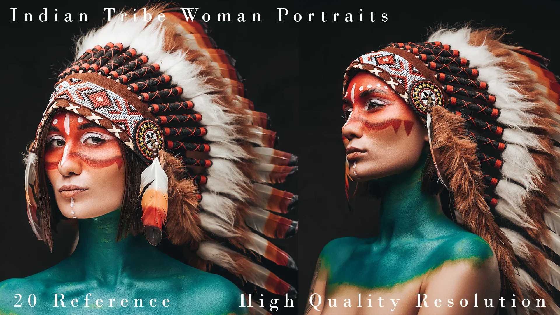 Indian Tribe Woman Portraits