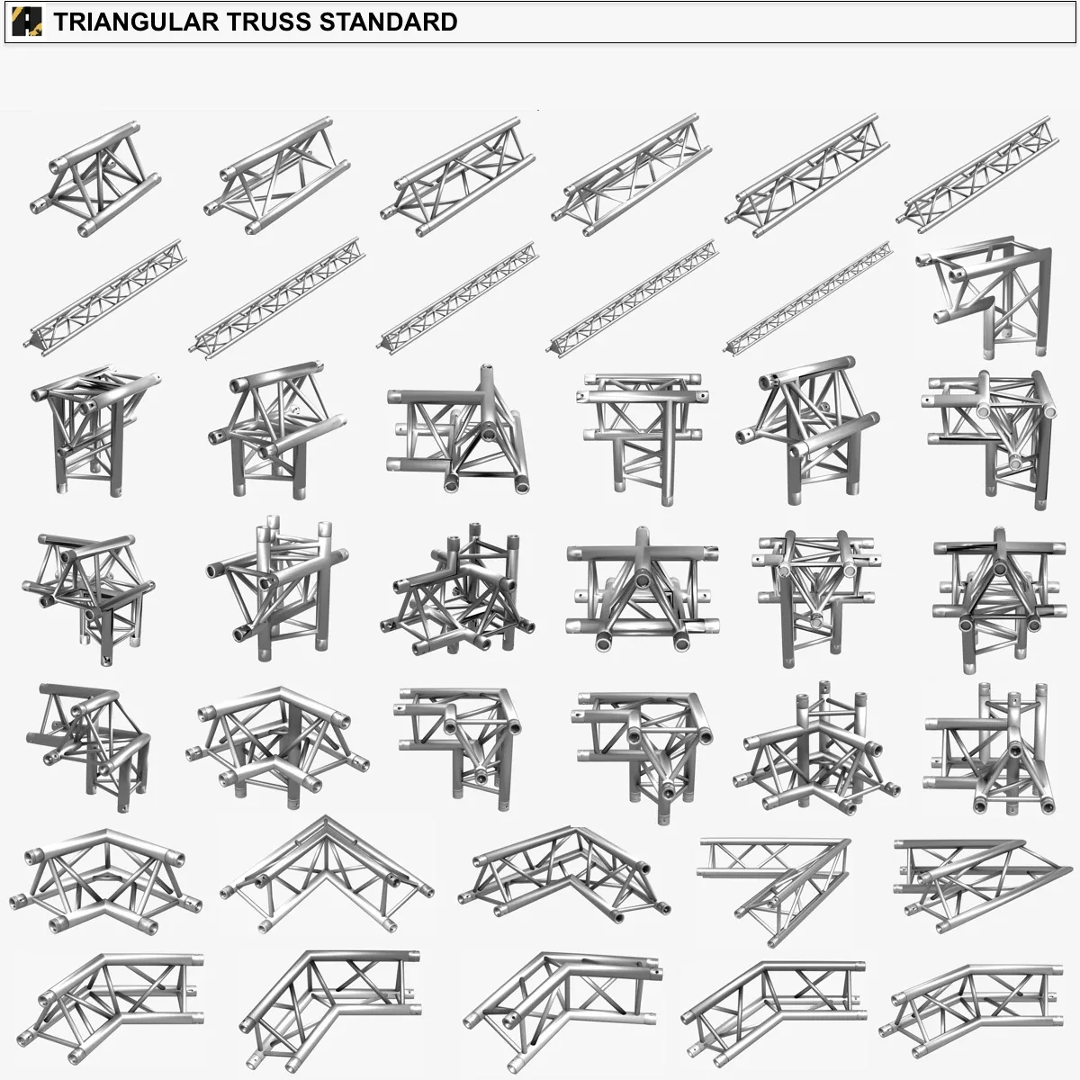 Stage Lighting Truss Giant Collection - 149 unique modular objects