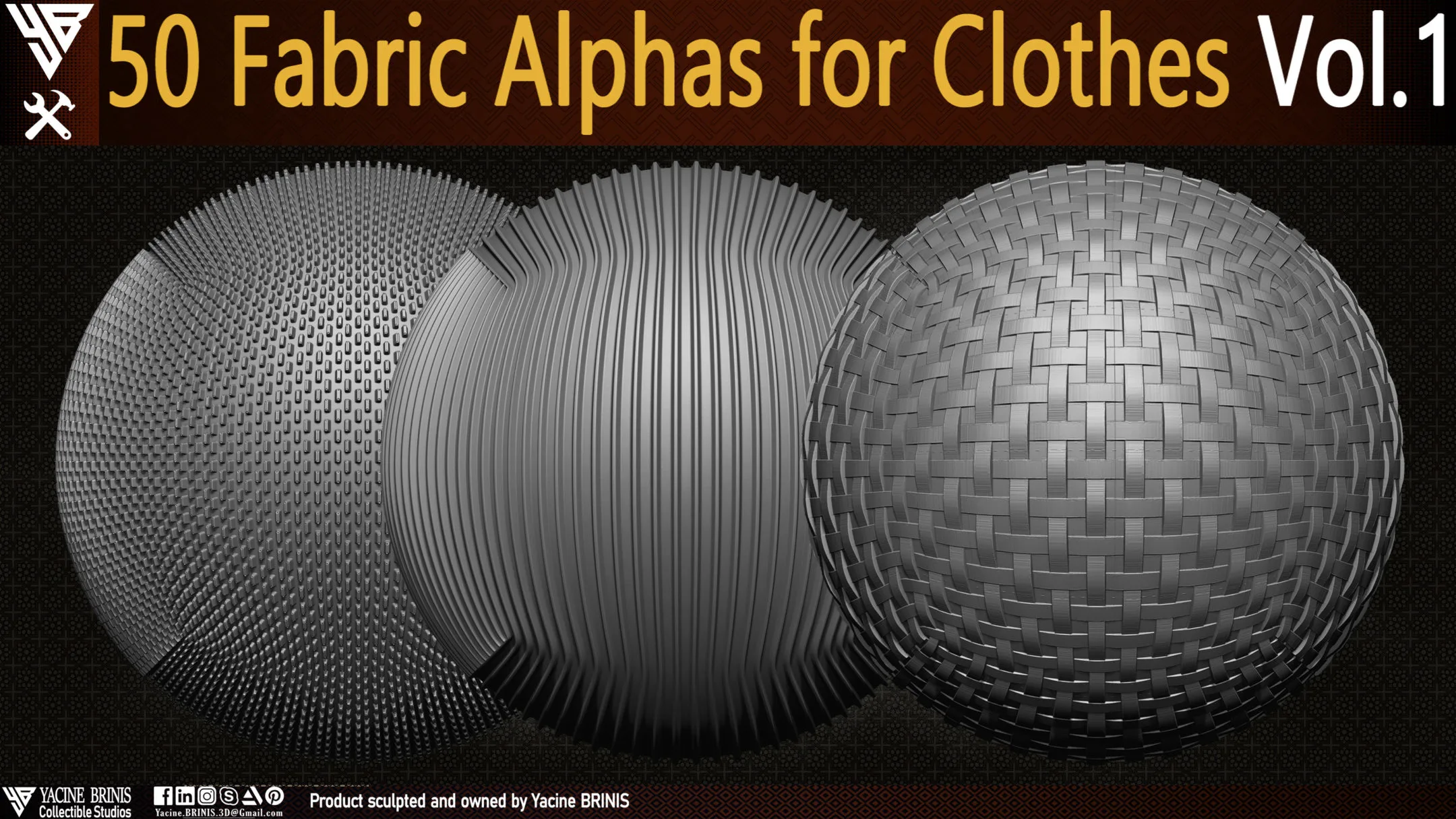 50 Fabric Alphas for Clothes Vol 01