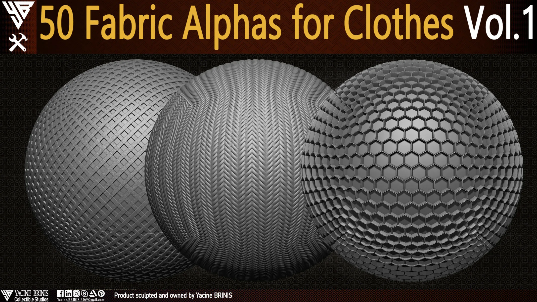 50 Fabric Alphas for Clothes Vol 01