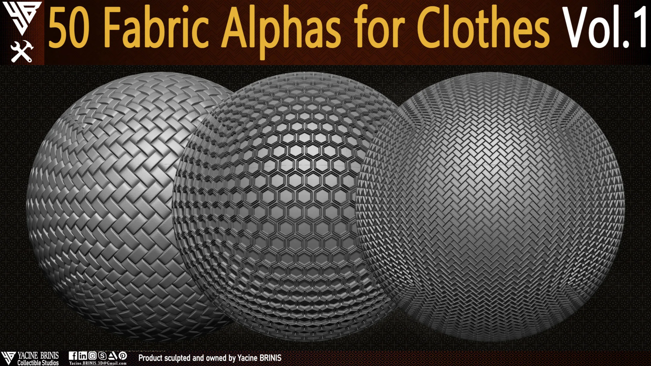 50 Fabric Alphas for Clothes Vol 01