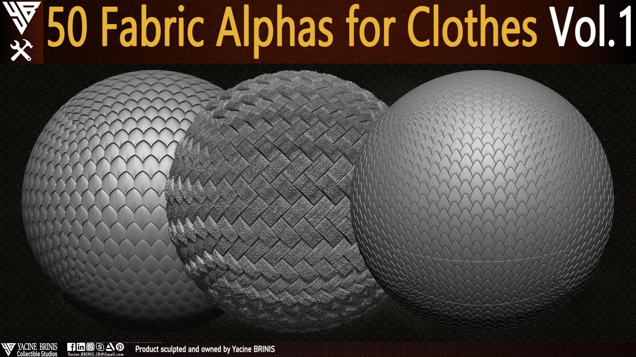 50 Fabric Alphas for Clothes Vol 01