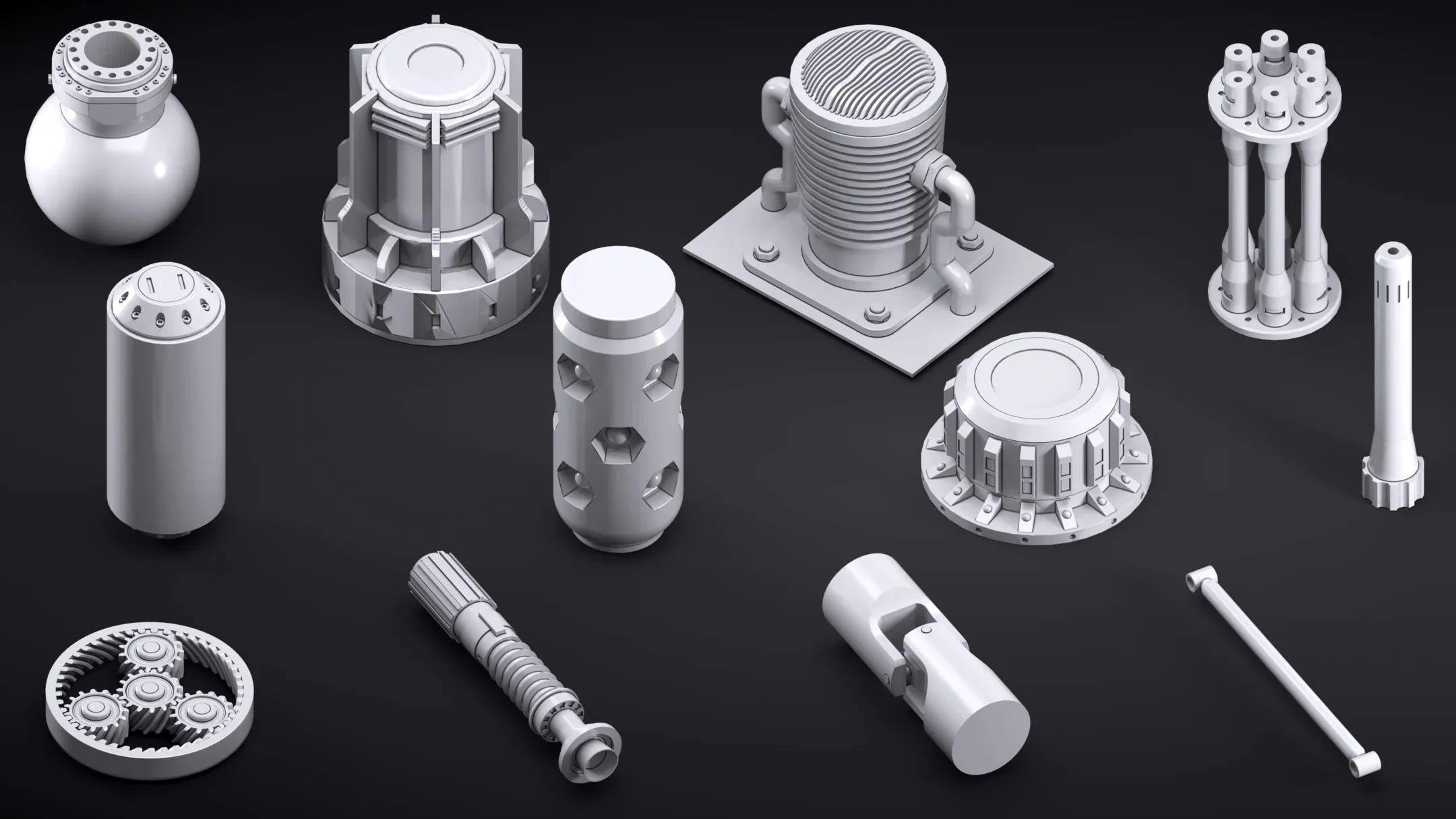 100 Kitbash Mechanical and Robot