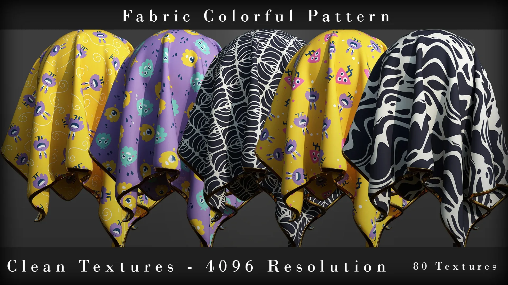 Fabric Colorful Seamless Pattern Vol 02