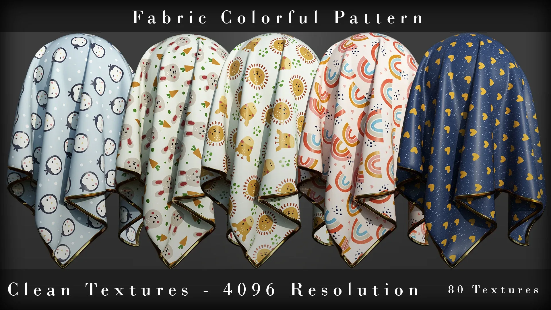 Fabric Colorful Seamless Pattern Vol 02