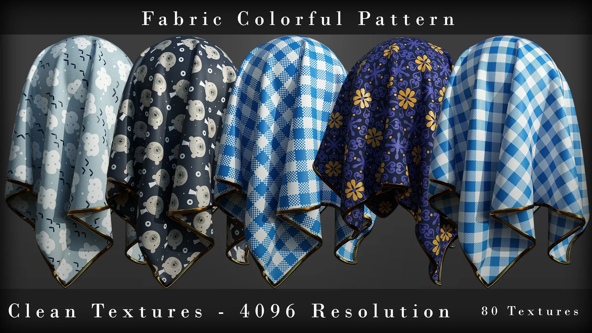 Fabric Colorful Seamless Pattern Vol 02