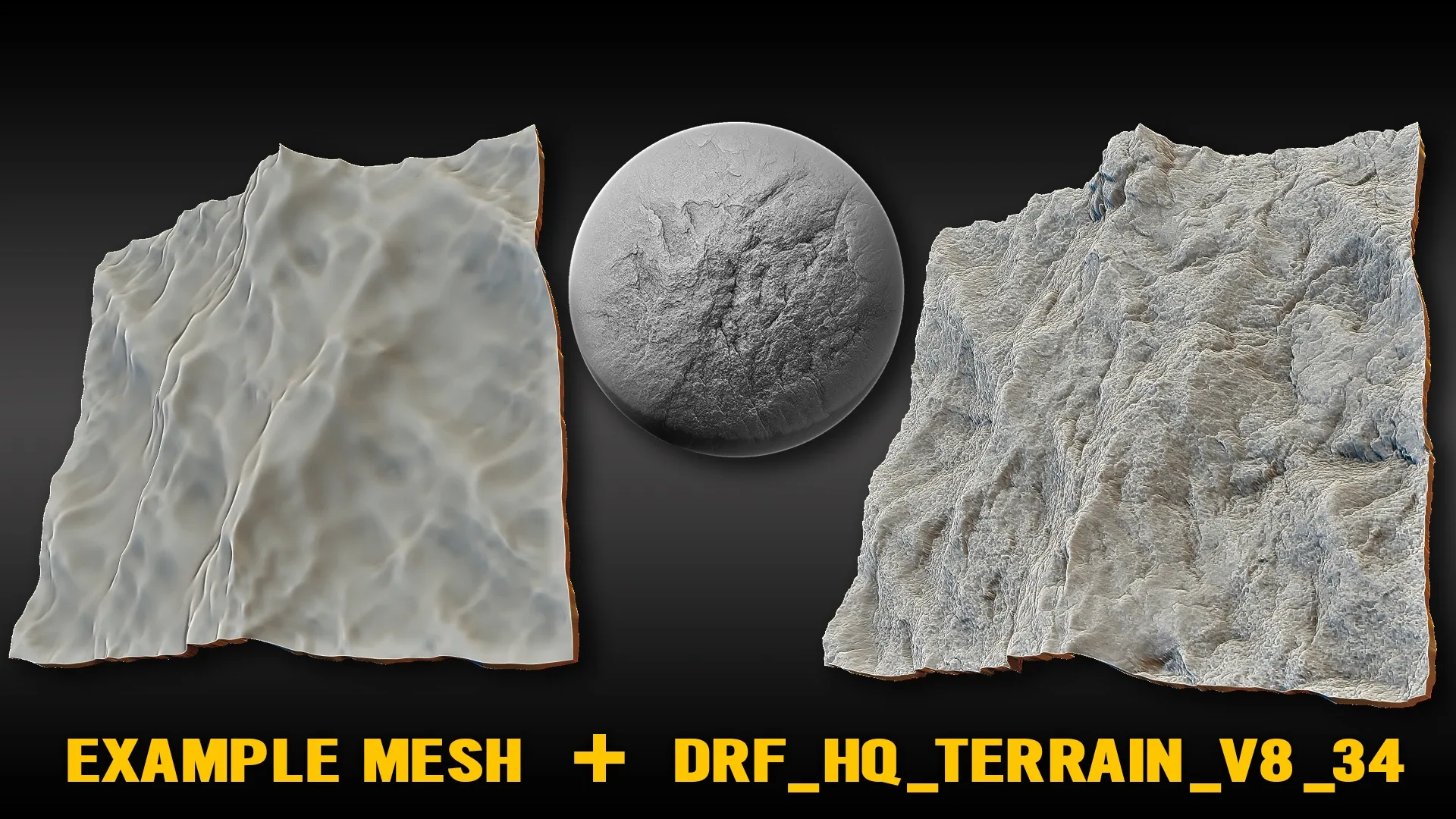Ultra HQ Seamless Terrain / Rocks Sculpt brushes + Alpha/Height Maps Set Vol.8