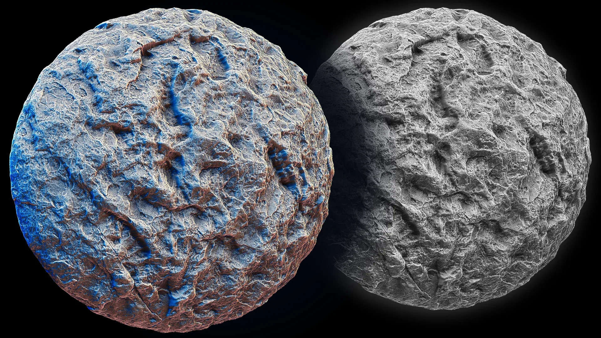 Ultra HQ Seamless Terrain / Rocks Sculpt brushes + Alpha/Height Maps Set Vol.8