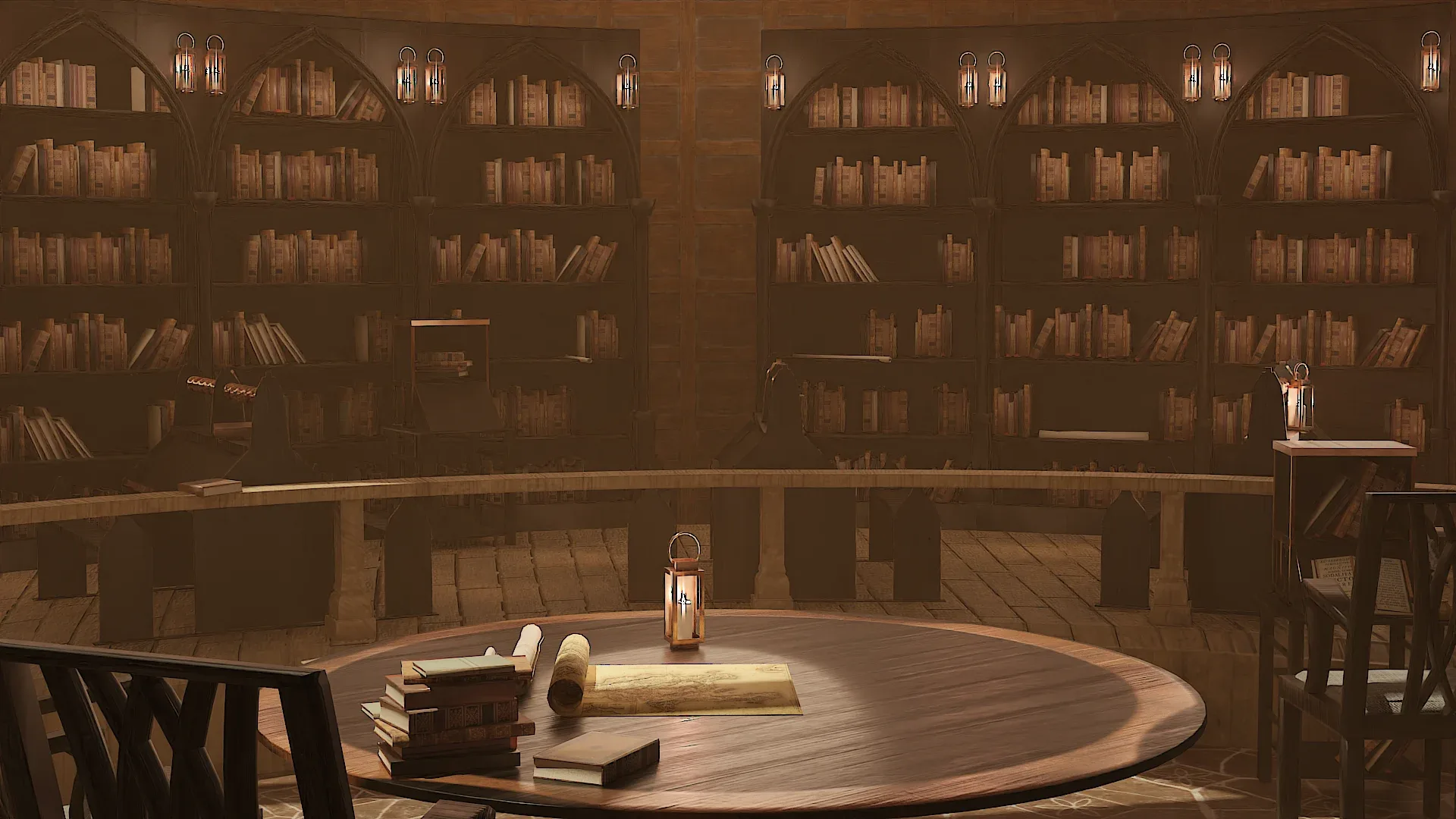 Medieval Library Model Pack (Black) low-poly