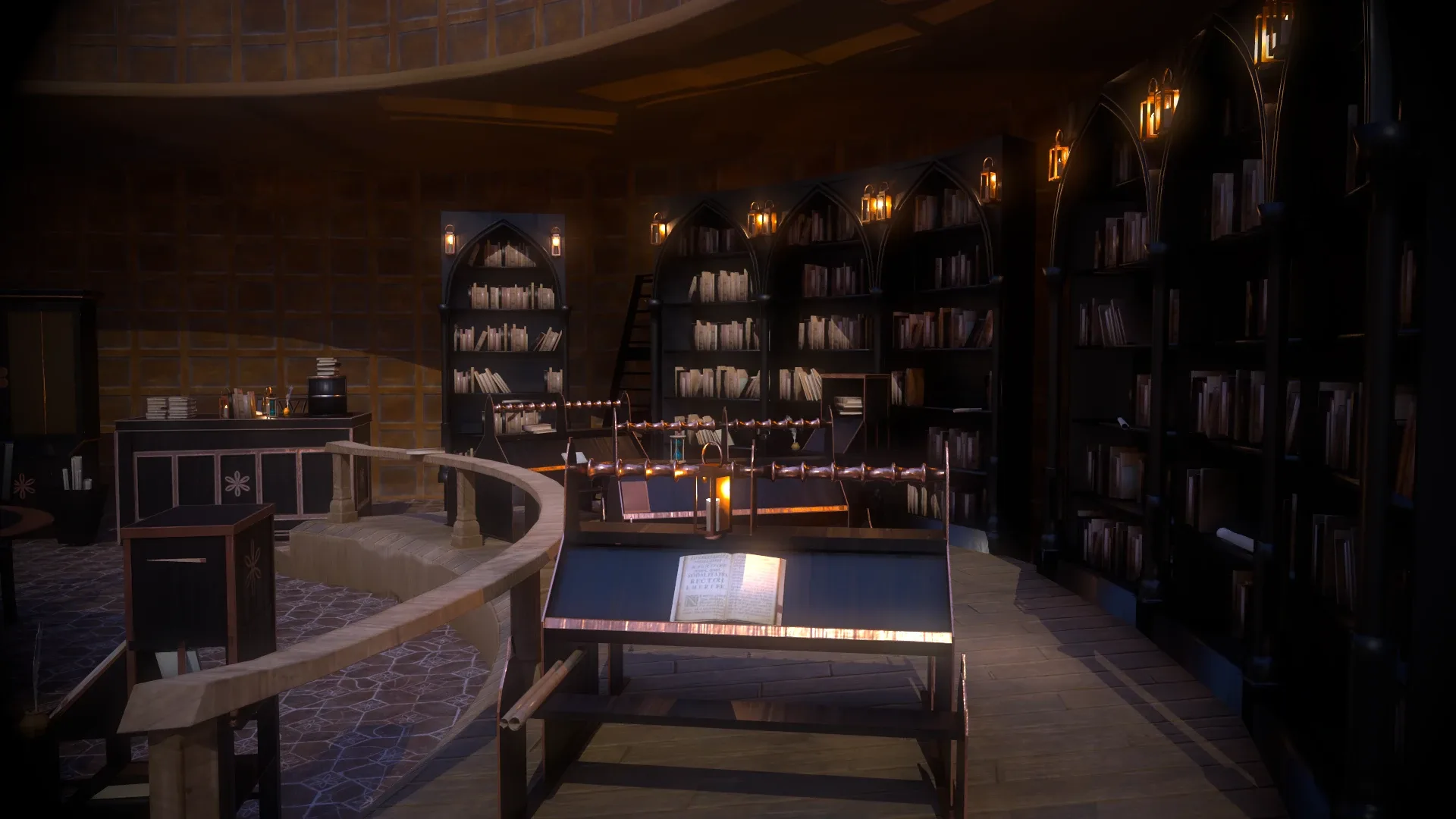 Medieval Library Model Pack (Black) low-poly