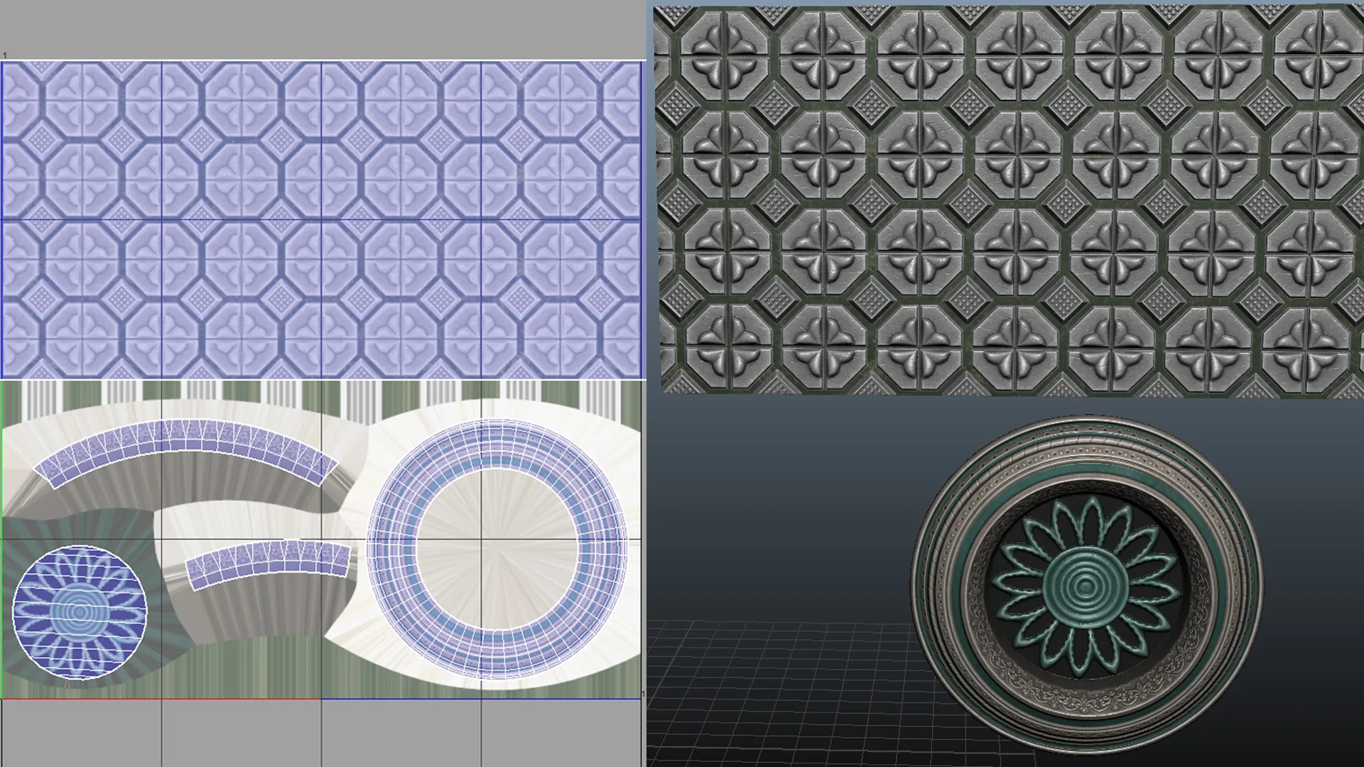 Trim Sheet & Modular Piece for Games