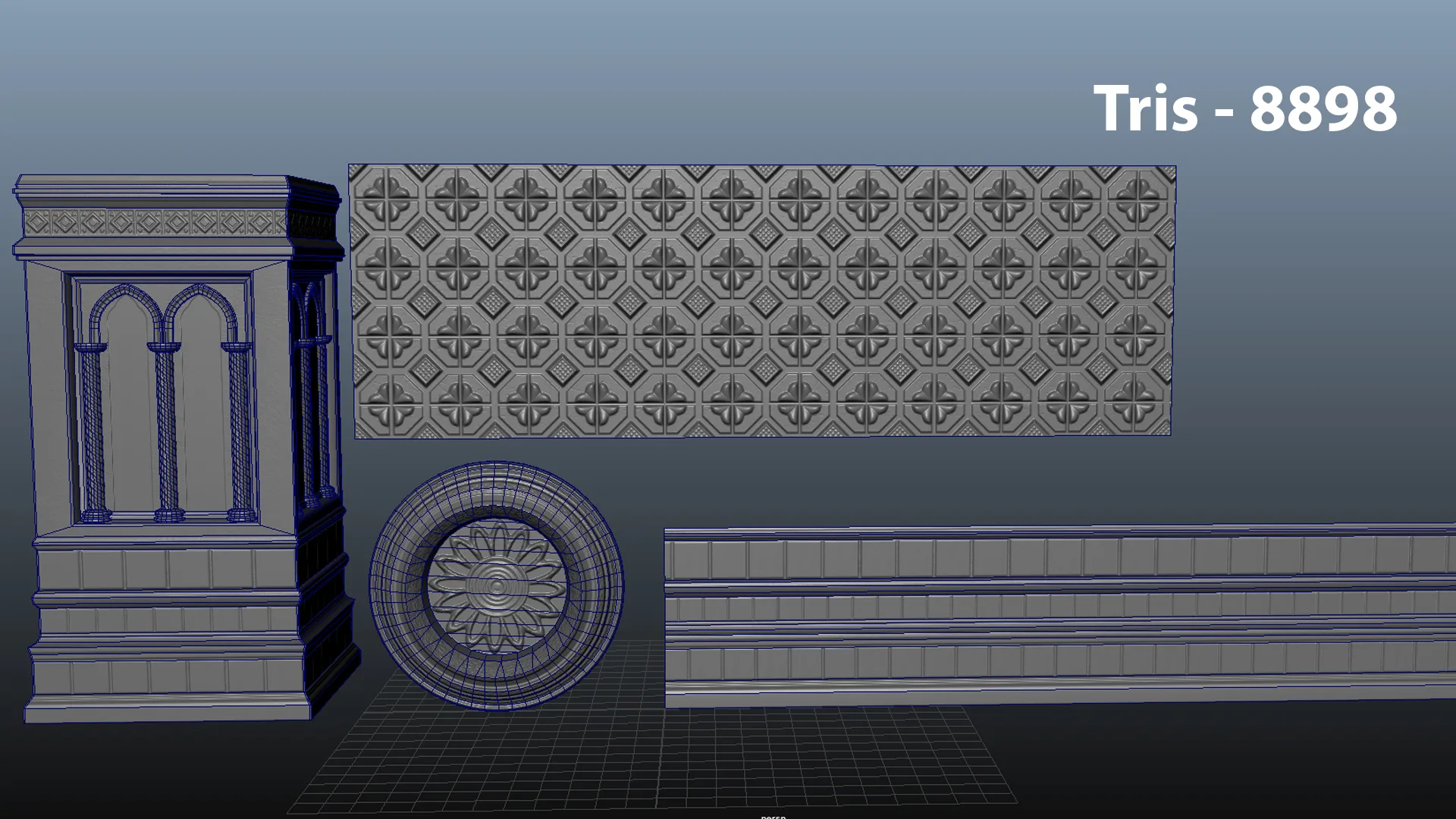 Trim Sheet & Modular Piece for Games