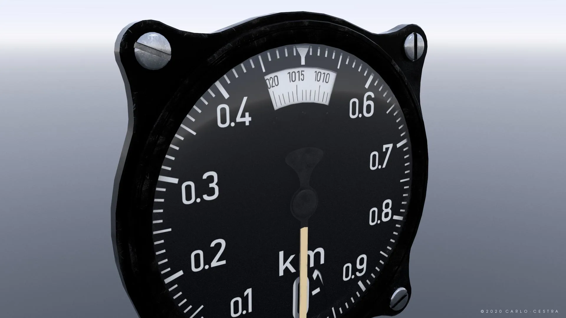 GERMAN ALTIMETER GAUGE FlippedNormals