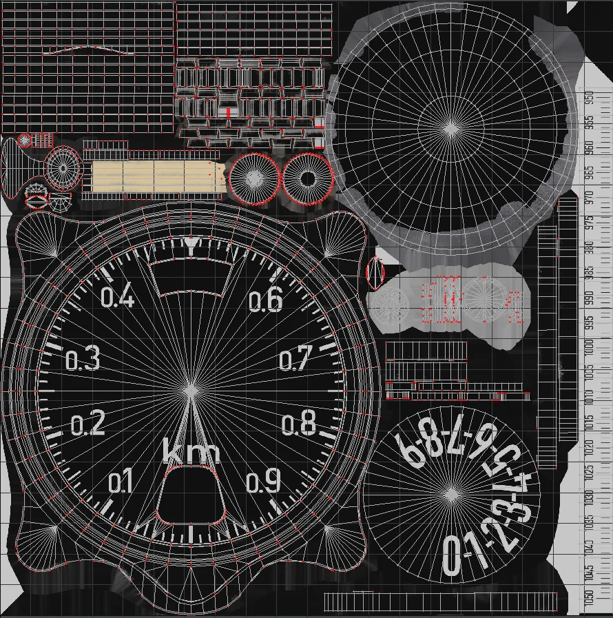 GERMAN ALTIMETER GAUGE