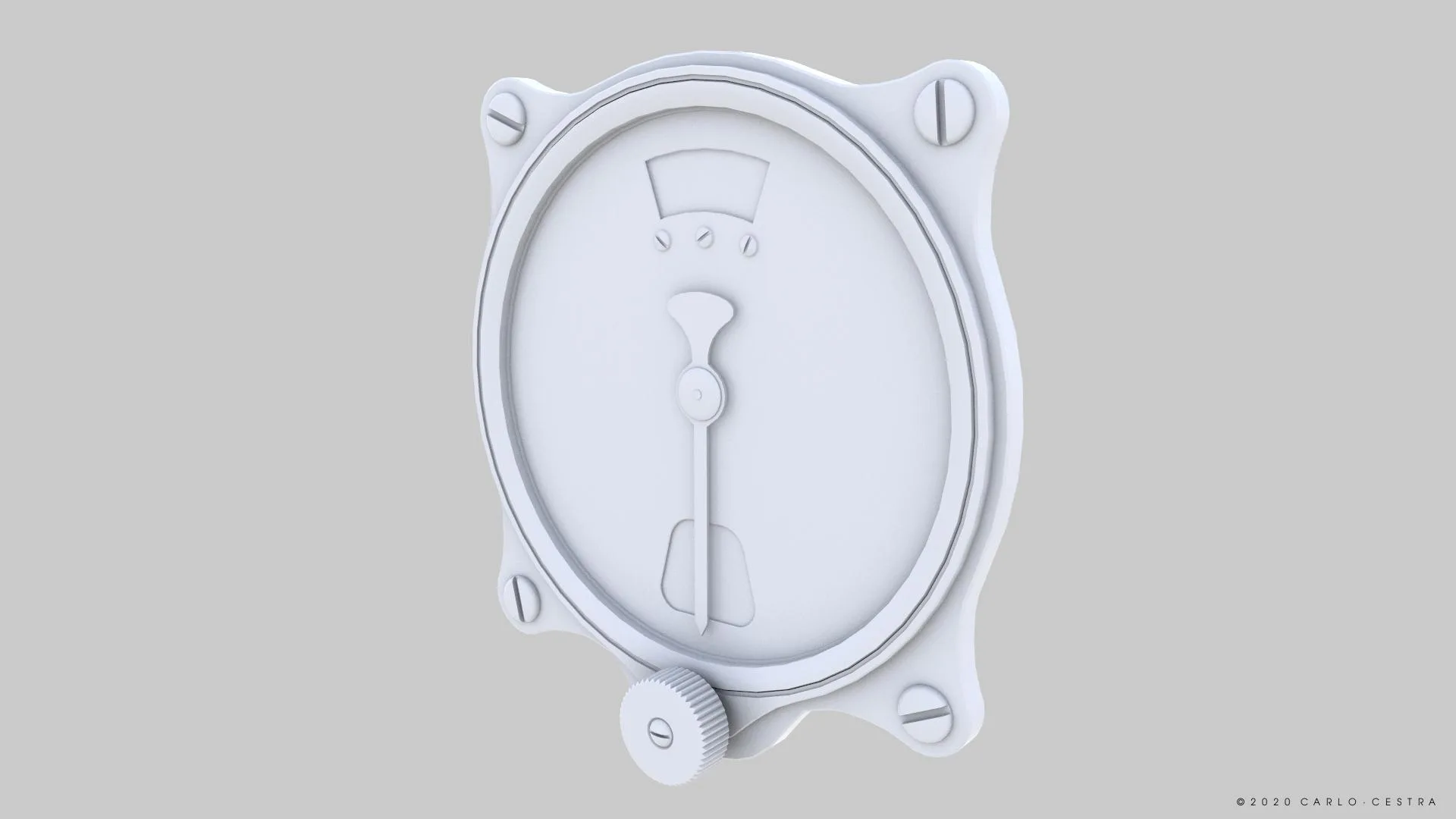 GERMAN ALTIMETER GAUGE FlippedNormals