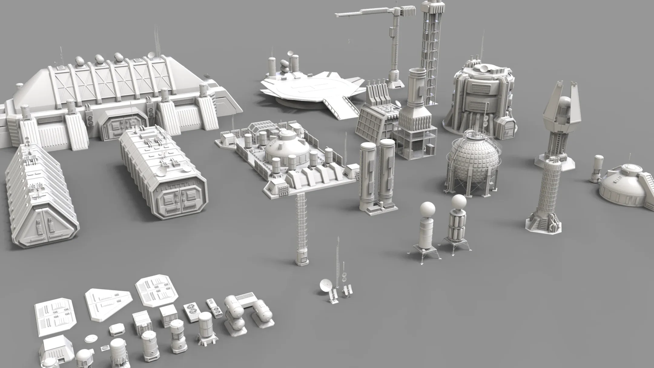 Sci-Fi Industrial Objects