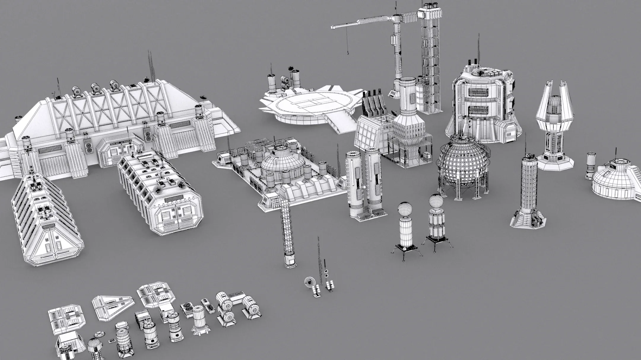 Sci-Fi Industrial Objects