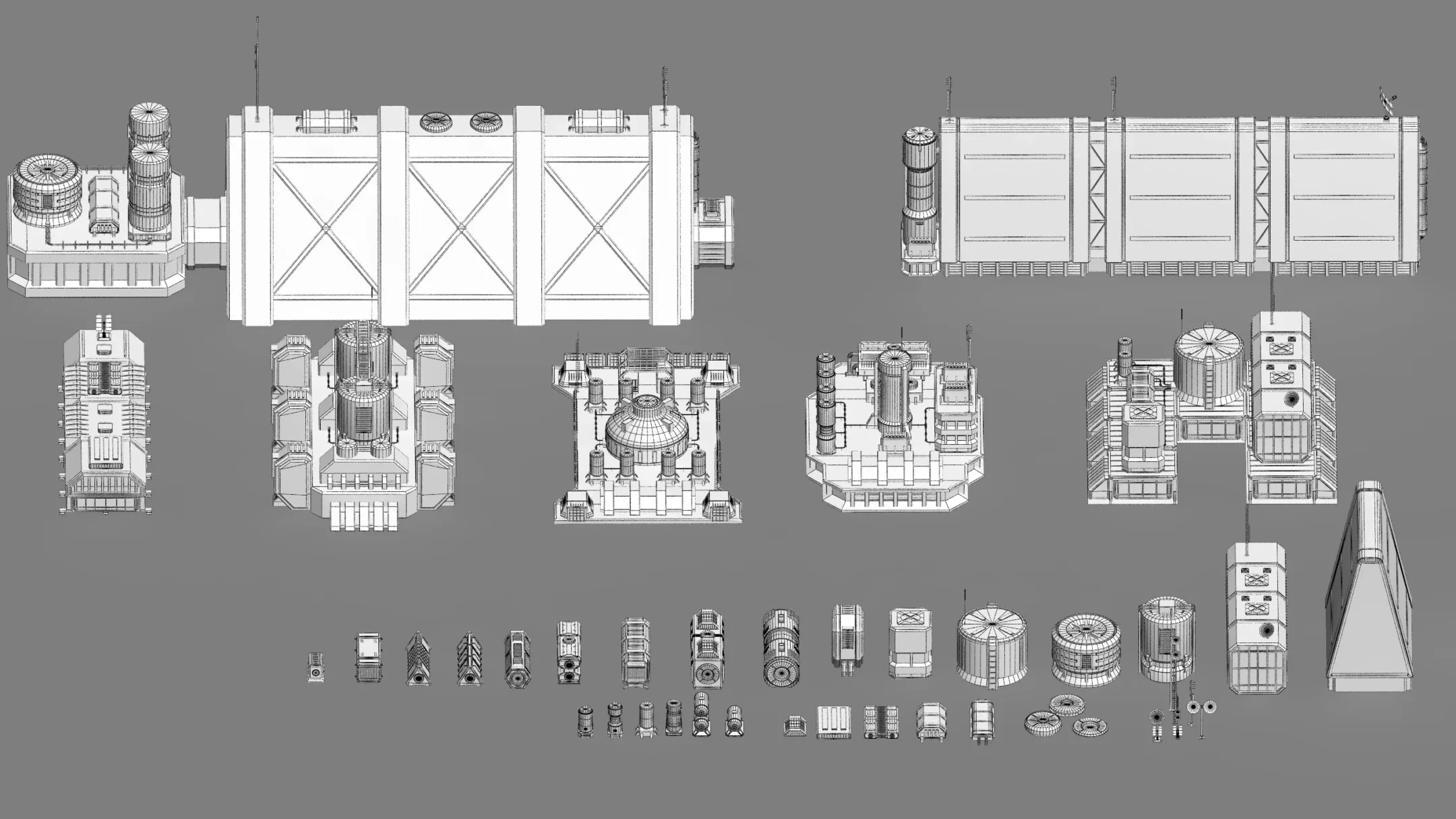 Sci-fi Industrial Objects 2