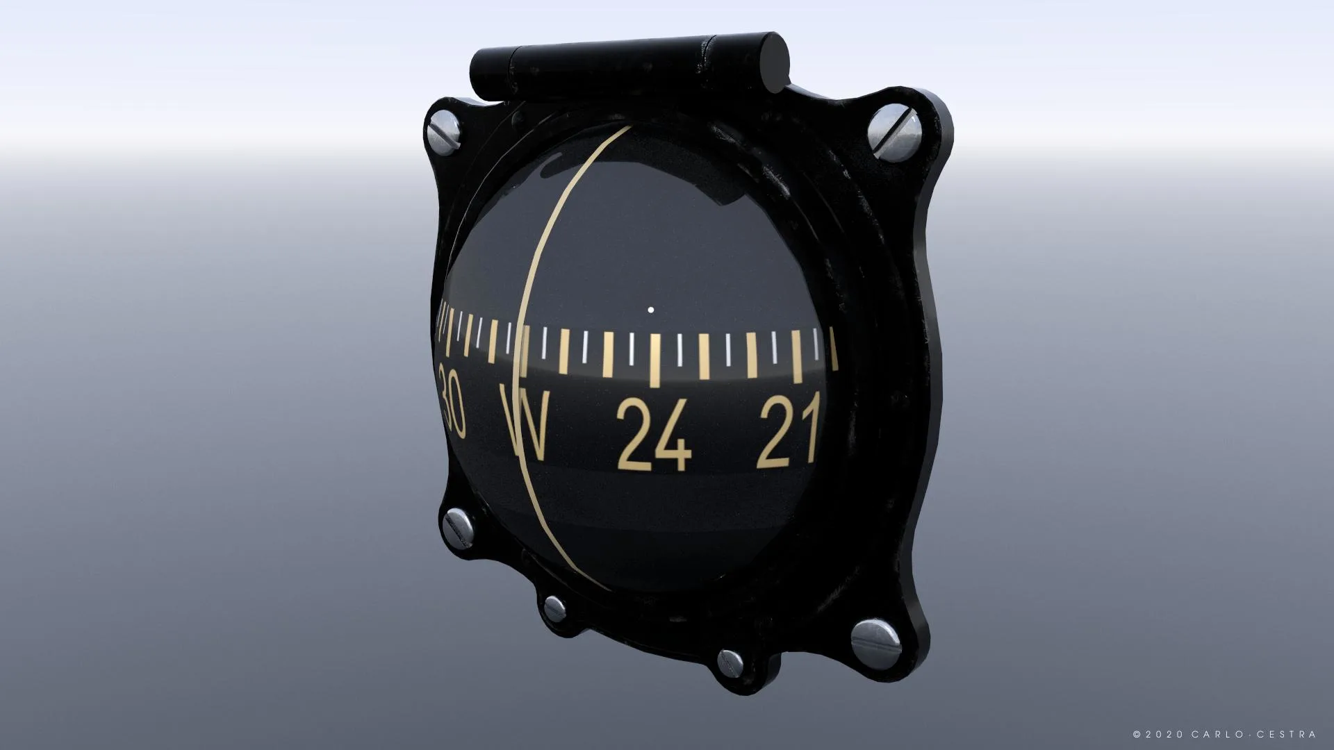 GERMAN MAGNETIC COMPASS GAUGE