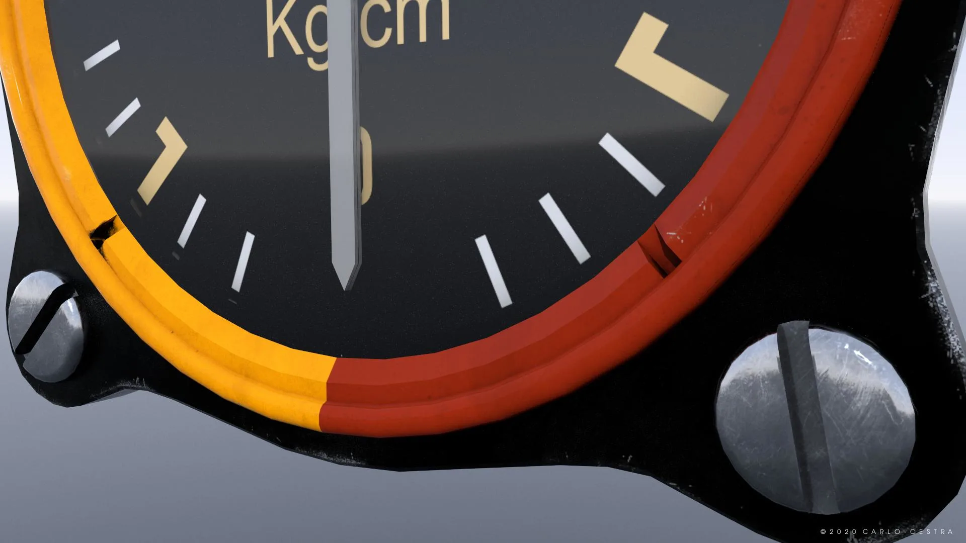 GERMAN FUEL AND OIL PRESSURE GAUGE