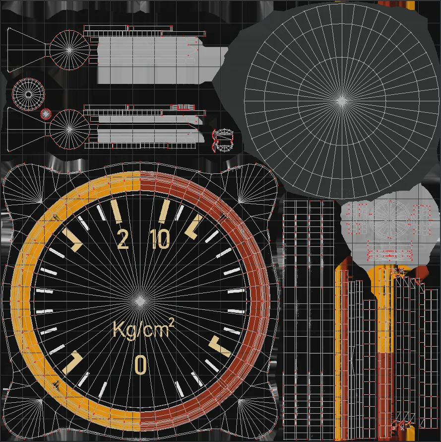 GERMAN FUEL AND OIL PRESSURE GAUGE