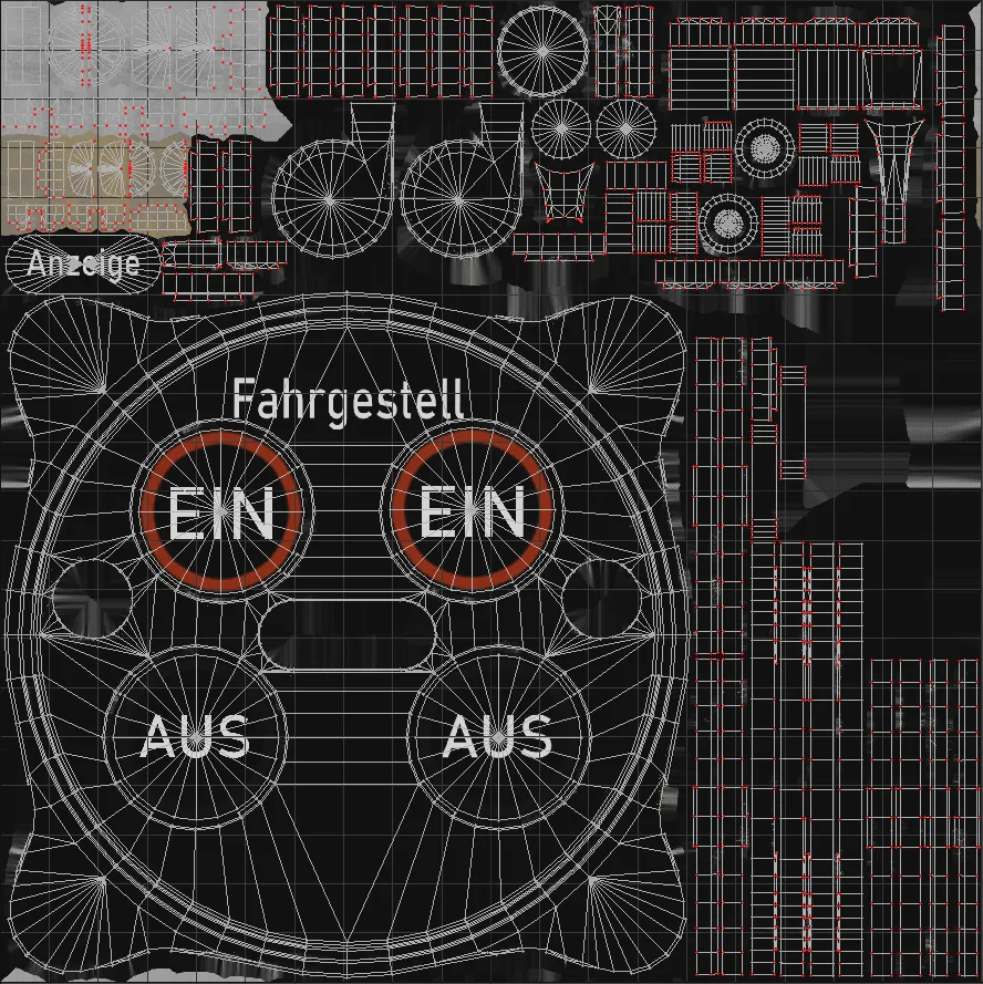 GERMAN UNDER CARRIAGE POSITION INDICATOR