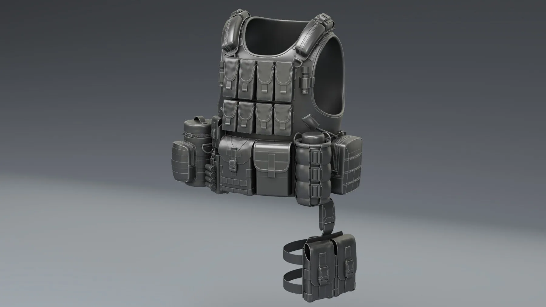 Military Tactical Pouches [Kitbash] [CLEAN TOPOLOGY]