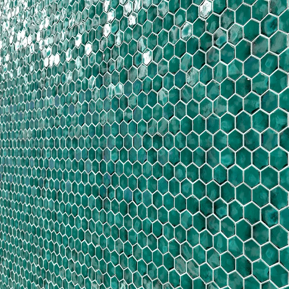 Teal Tile - PBR Material - 2K-4K - Part1