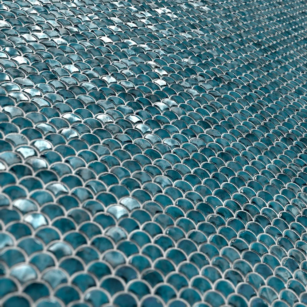 Teal Tile - PBR Material - 2K-4K - Part1