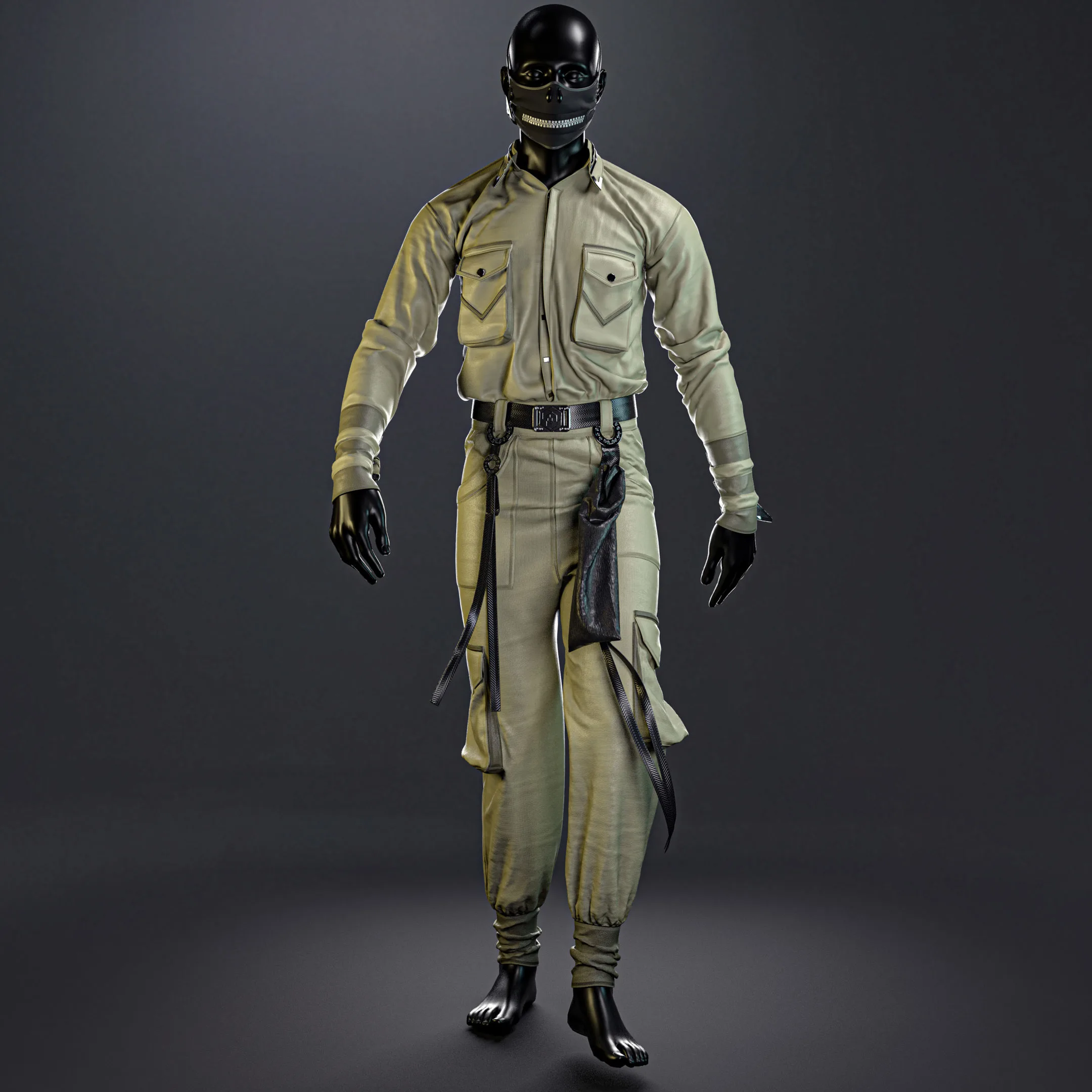 Boiler suit (Marvelous Designer & Clo3d & FBX & OBJ & Texture)