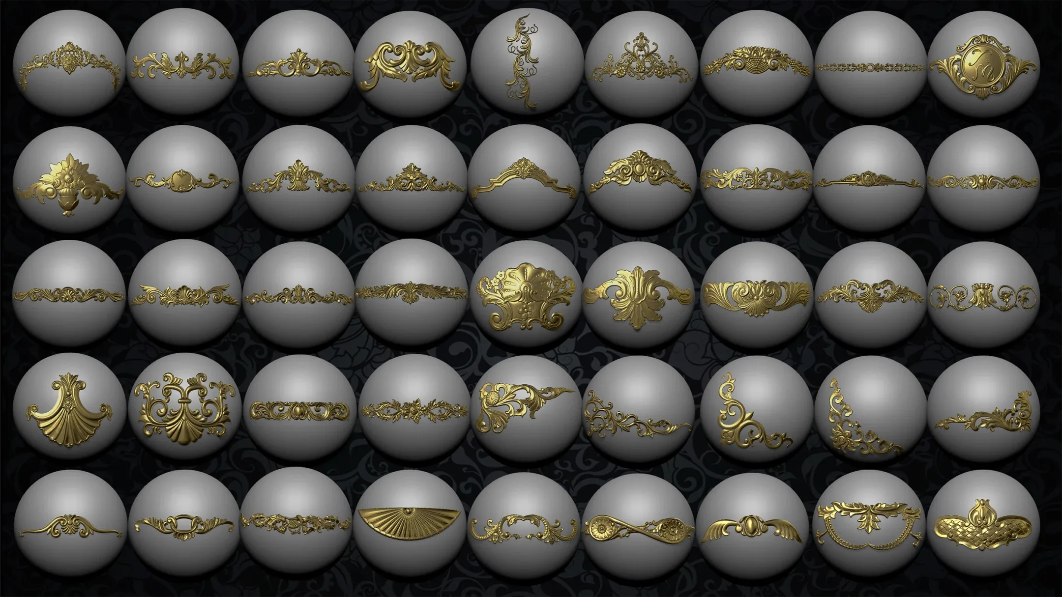 +267 Ornament IMM Brush/Normal/Alphas - Vol.3