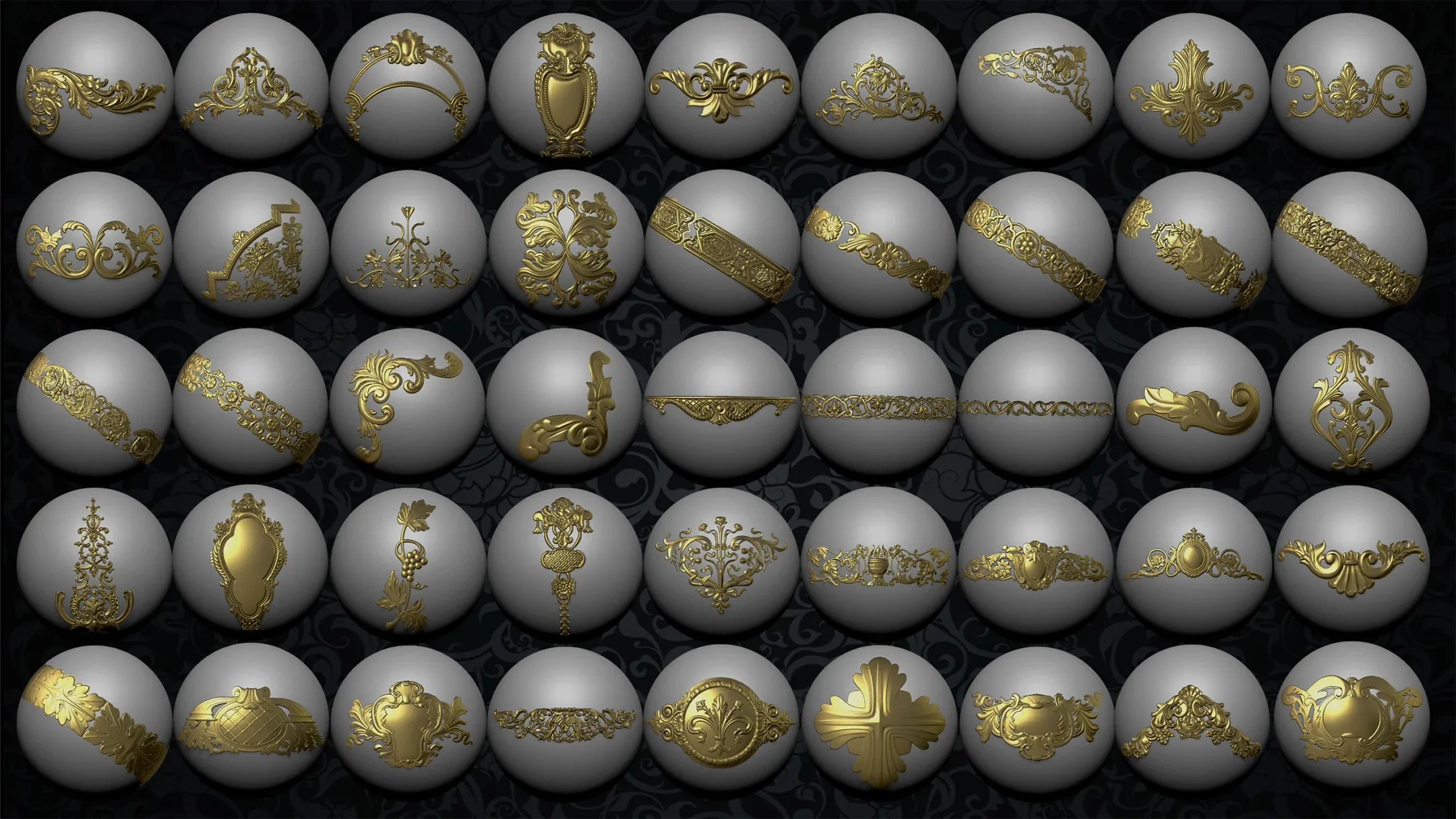 +267 Ornament IMM Brush/Normal/Alphas - Vol.3