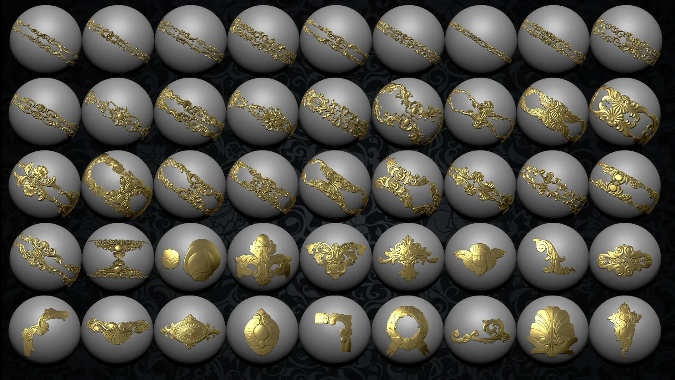 +267 Ornament IMM Brush/Normal/Alphas - Vol.3